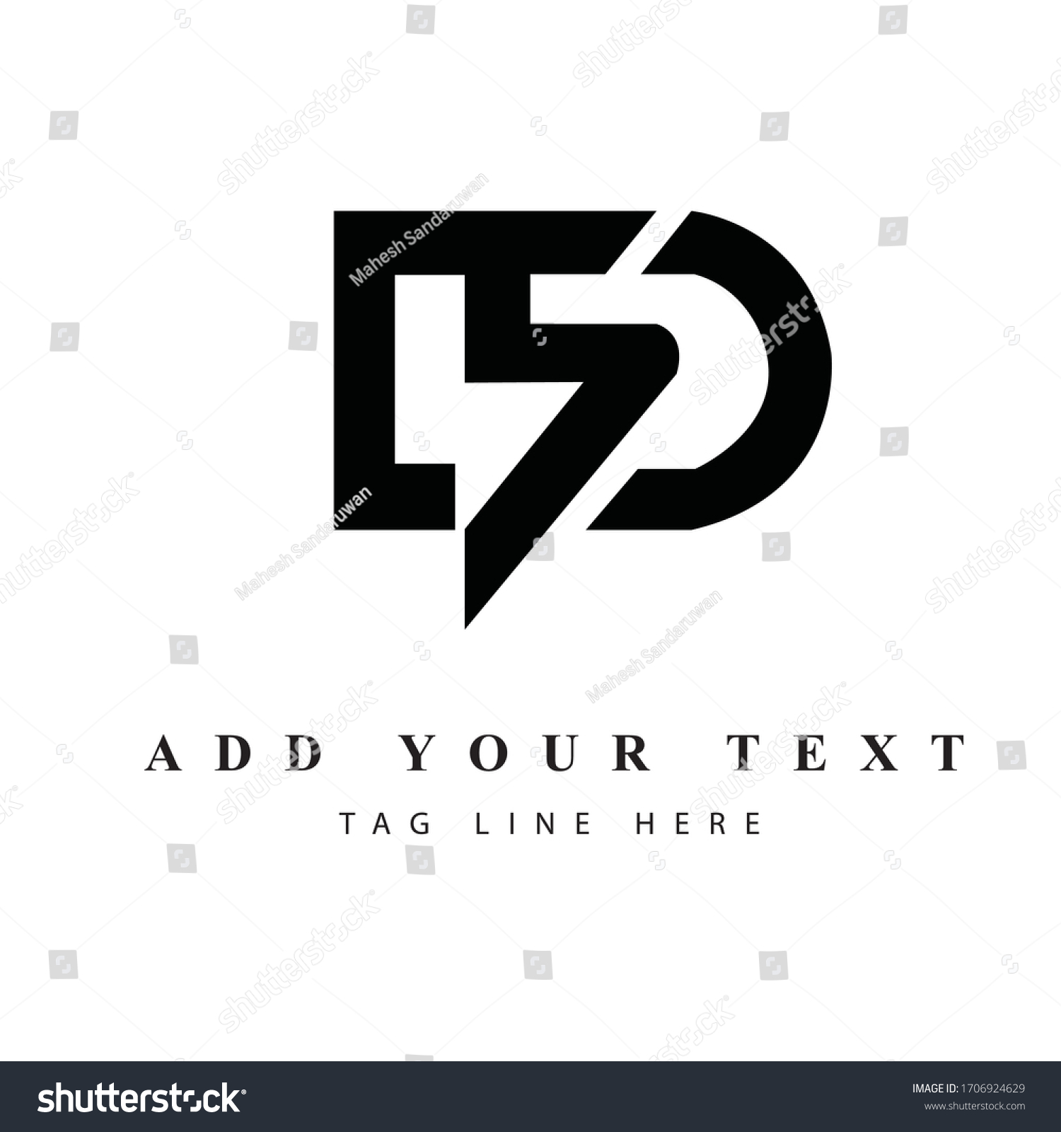 D5 Logo Design Illustration Vector Art Stock Vector (Royalty Free ...