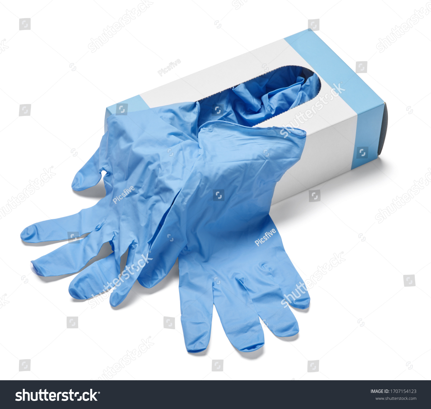 a box of rubber gloves