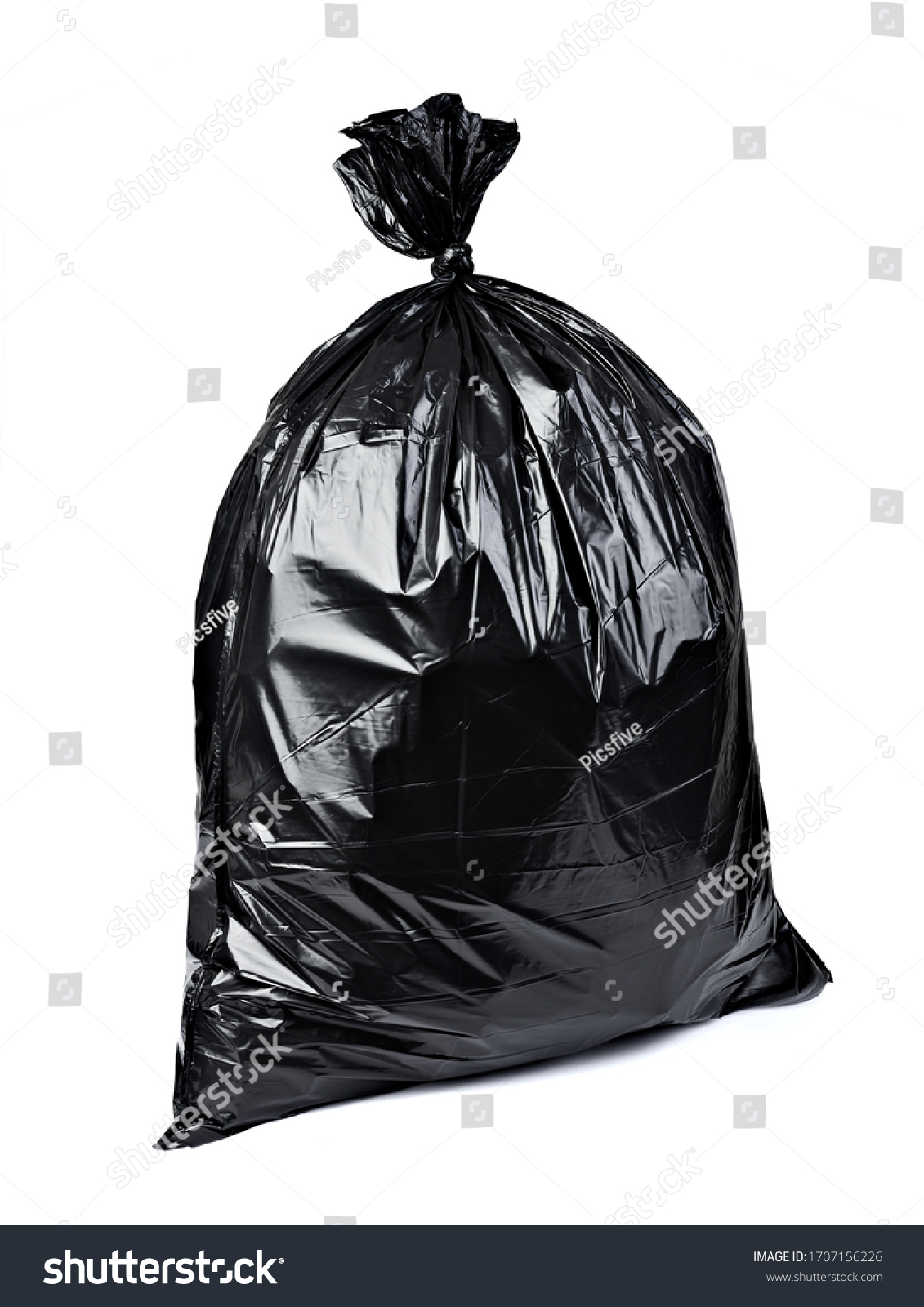 Close Plastic Bag Trash Waste On Stock Photo 1707156226 | Shutterstock