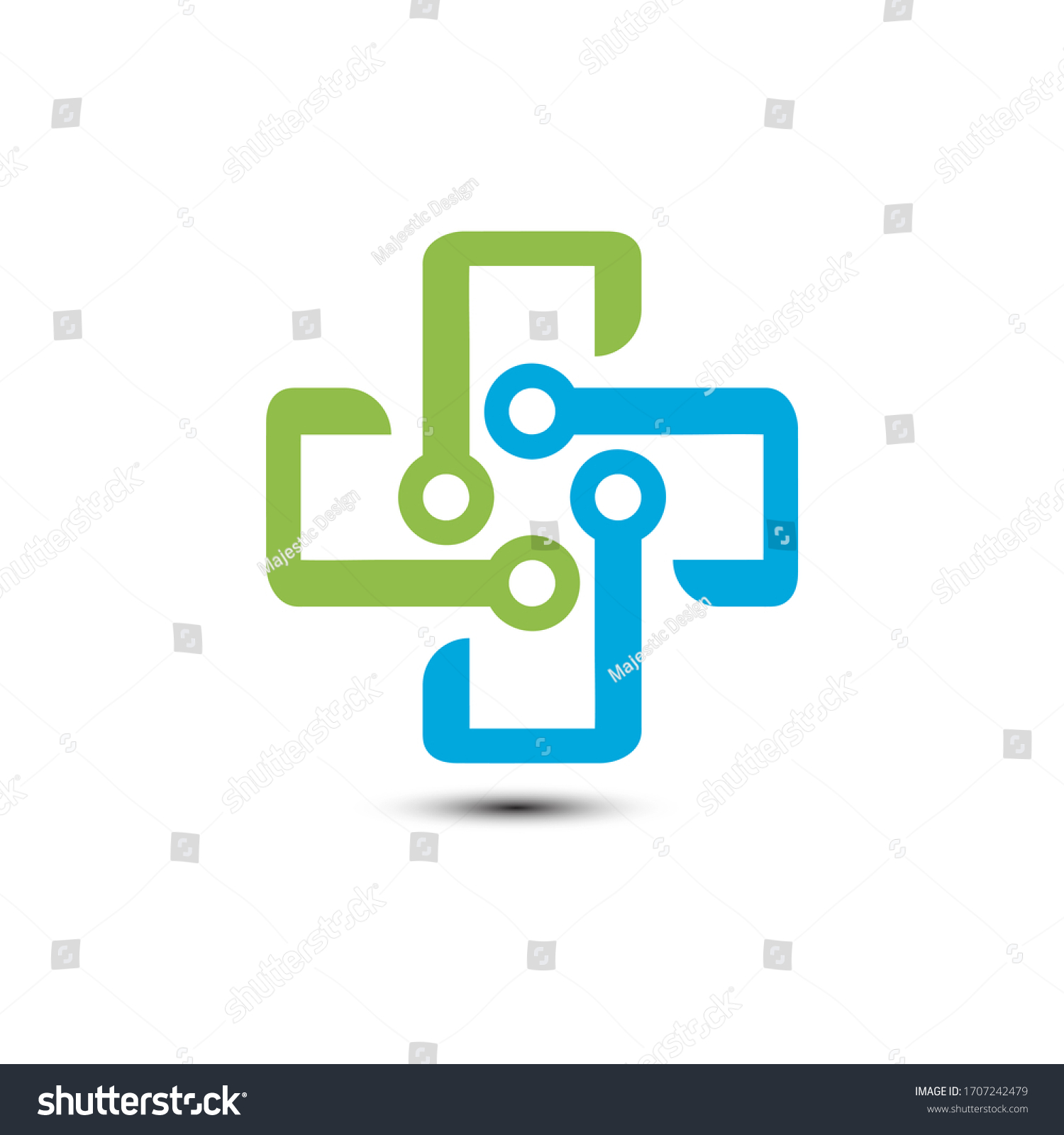 Healthcare Medical Logo Vector Stock Vector (Royalty Free) 1707242479 ...