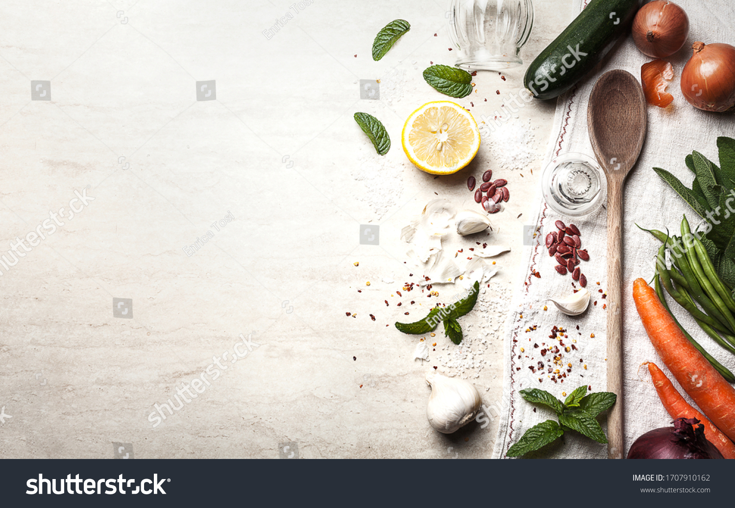 Background Image Foodthemed Which Right Half Stock Photo 1707910162 ...