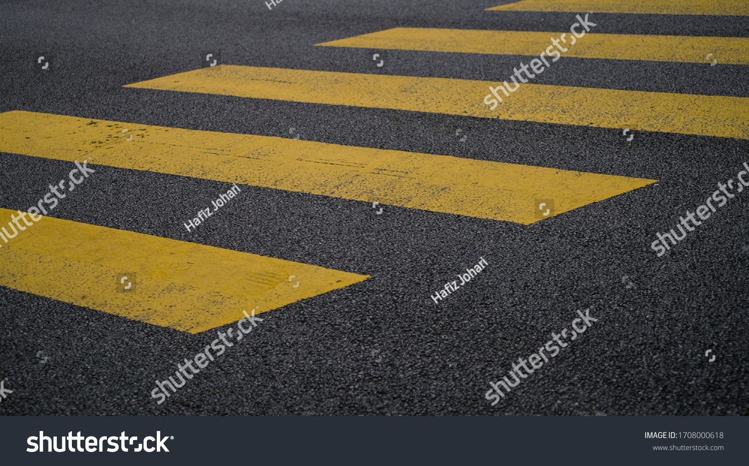 Street Background Zebra Crossing Yellow Line Stock Photo 1708000618 ...