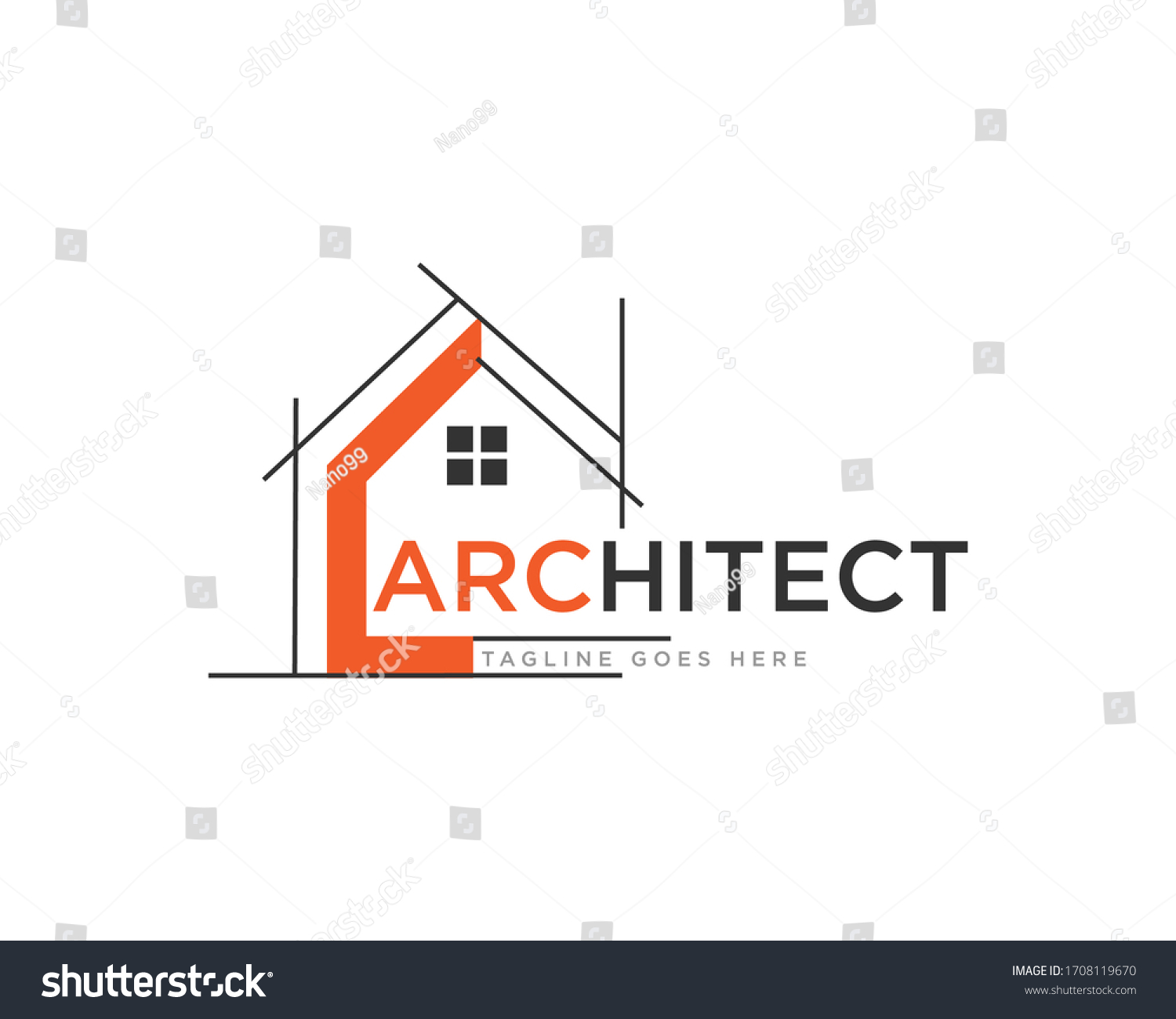 Architect Construction Logo Design Vector Stock Vector (Royalty Free ...