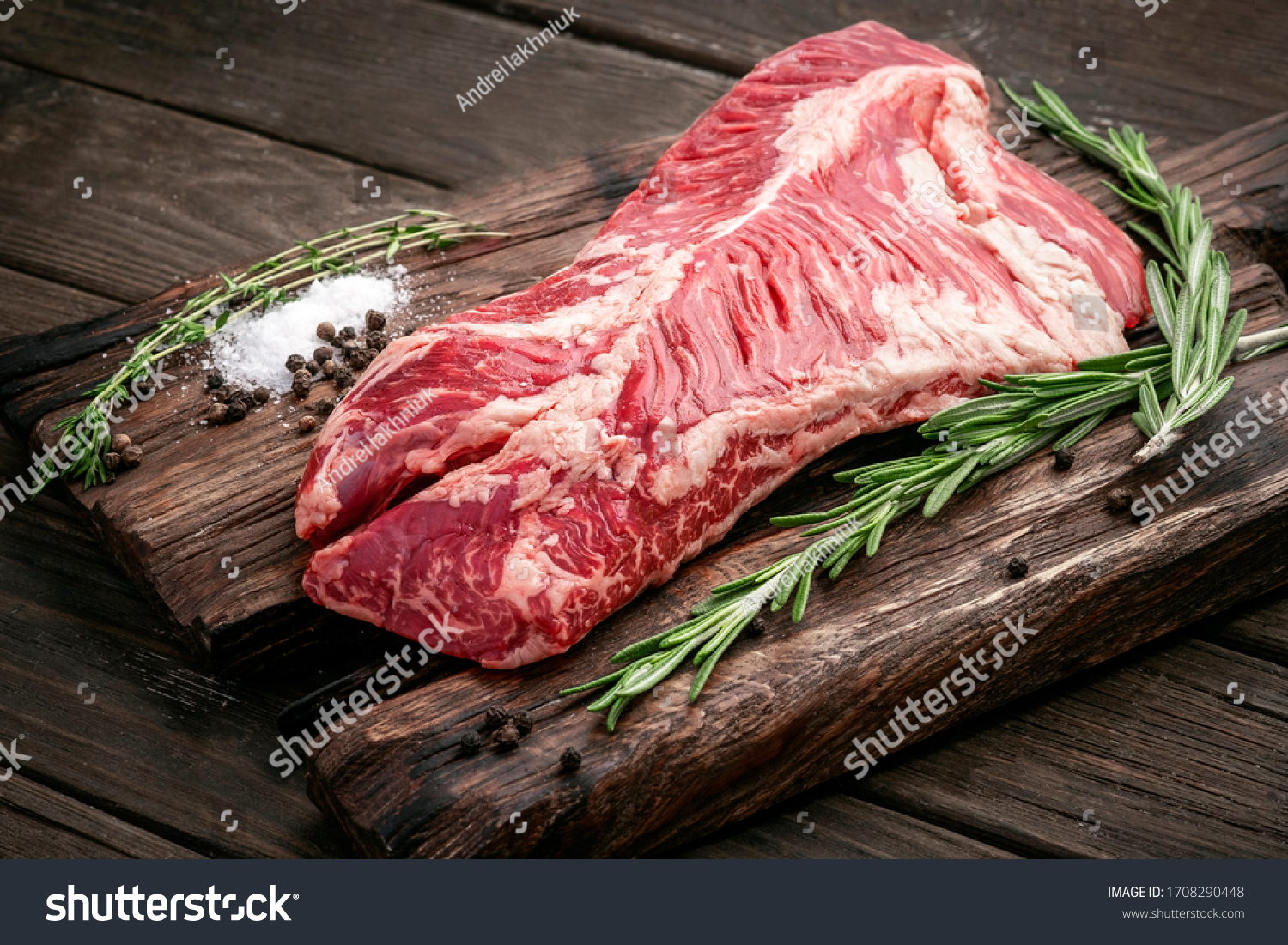 Raw Hanging Tender Onglet Steak Beef Stock Photo 1708290448 | Shutterstock