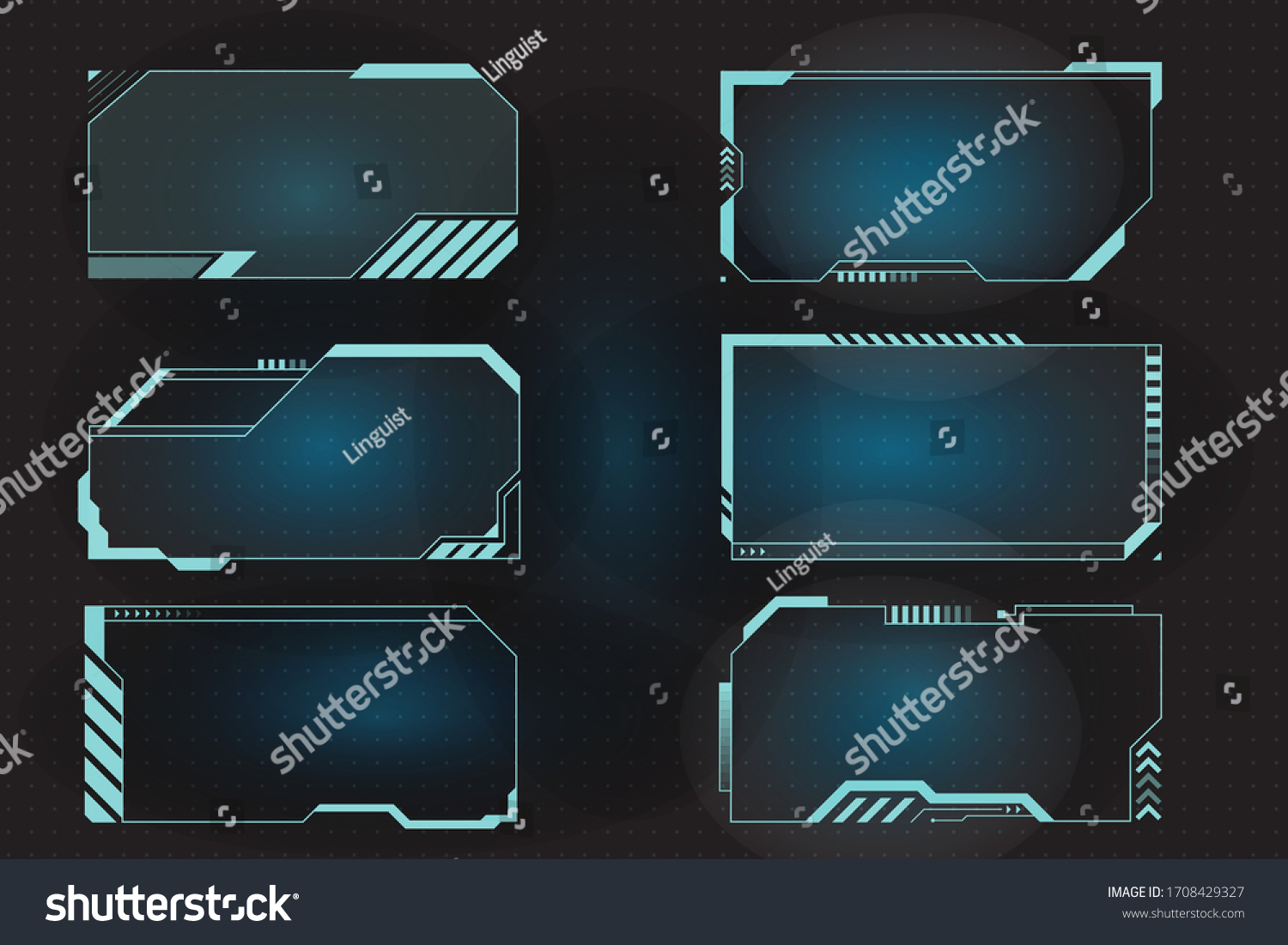 Frame call. Sci Fi Panels vector.