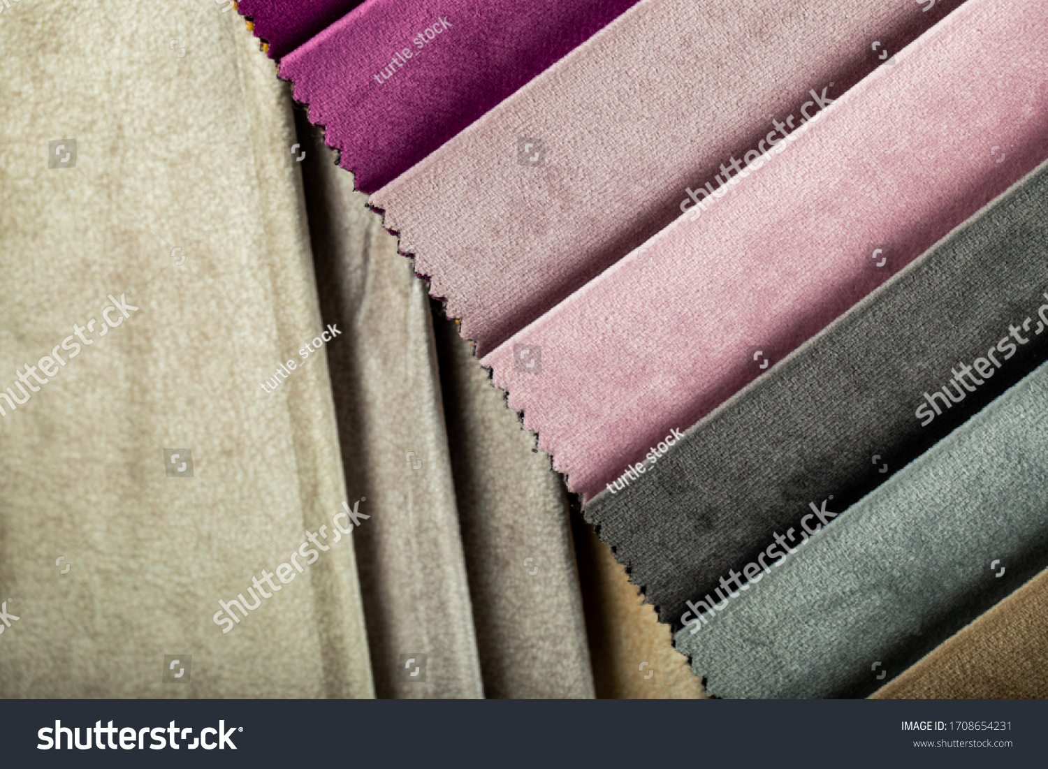 Pink Color Tailoring Leather Tissues Catalog Stock Photo 1708654231 ...