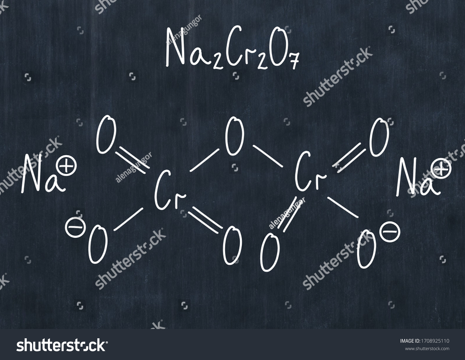 Sodium Dichromate Formula Handwritten Chemical Formula Stock Illustration 1708925110 Shutterstock 4673