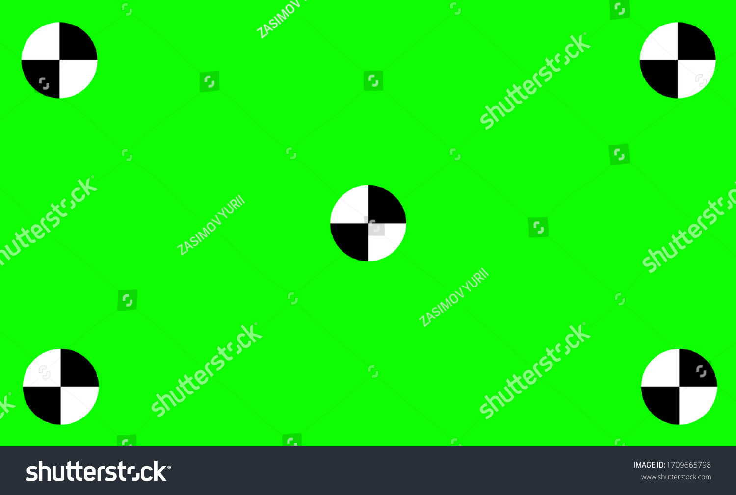 Green Screen Tracking Motions Mark Vector Stock Vector (Royalty Free ...