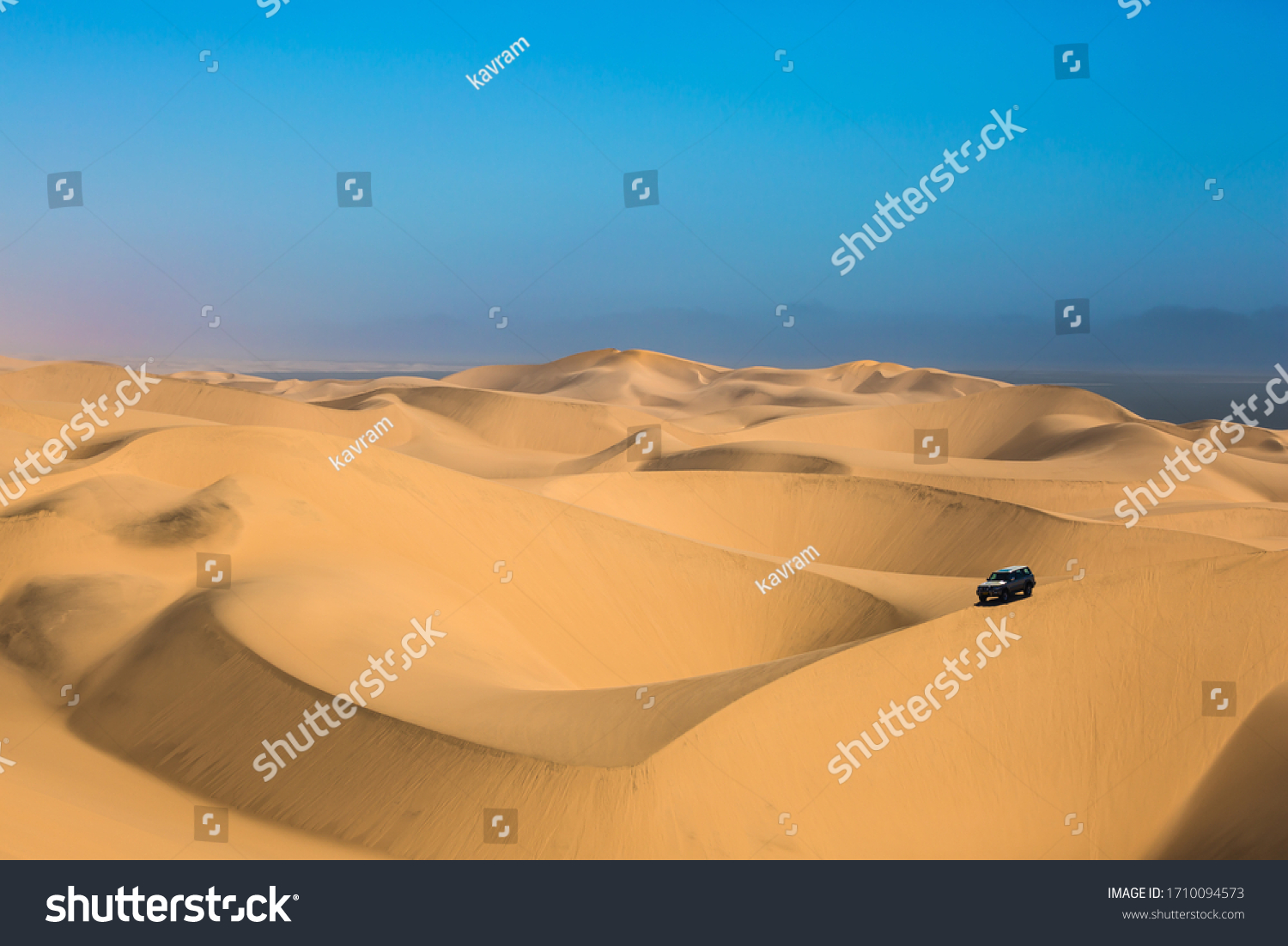 Dangerous Safari Through Huge Sand Dunes Stock Photo 1710094573 ...