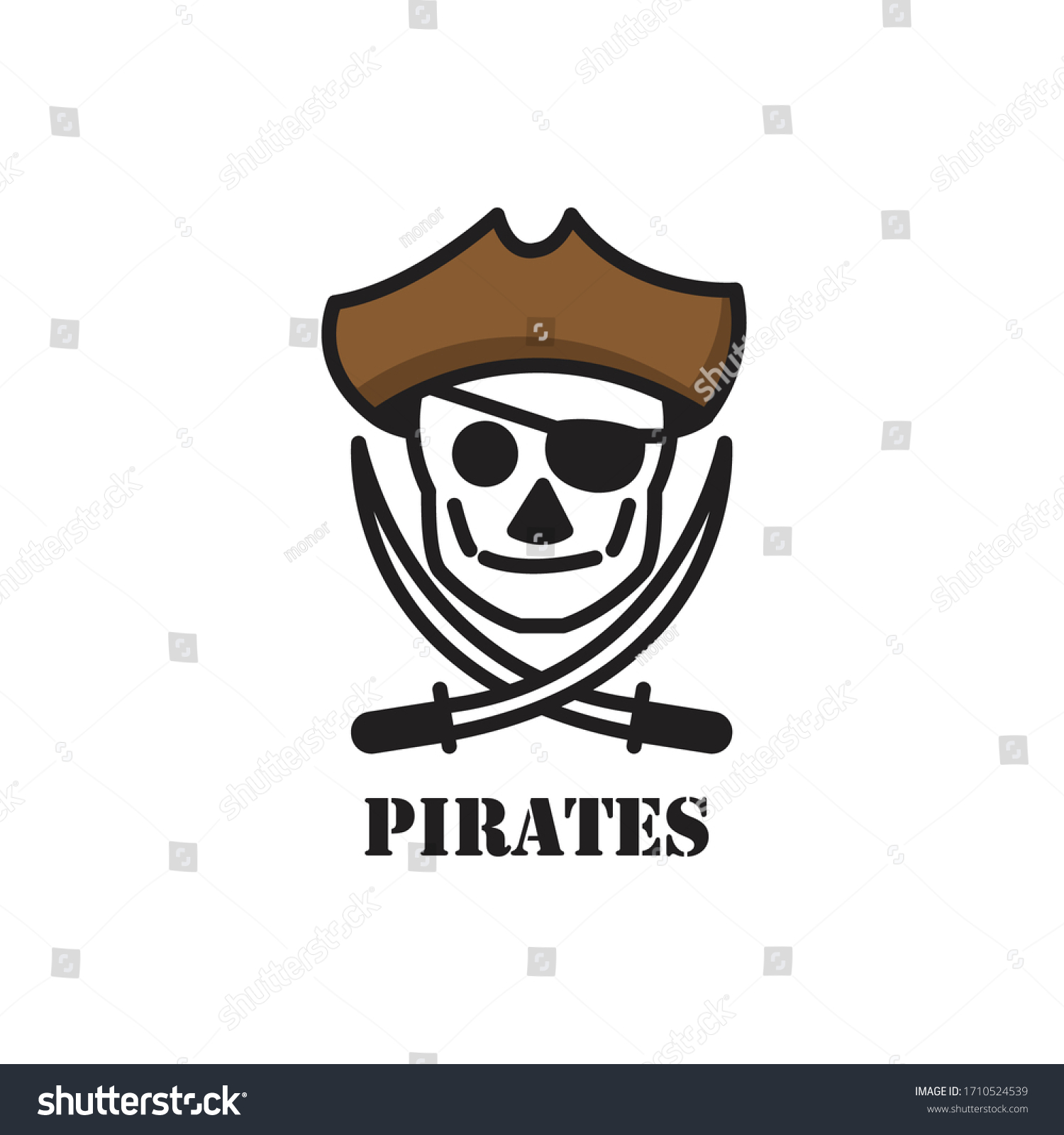 Pirates Logo Concept Illustration Vector Stock Vector (Royalty Free ...