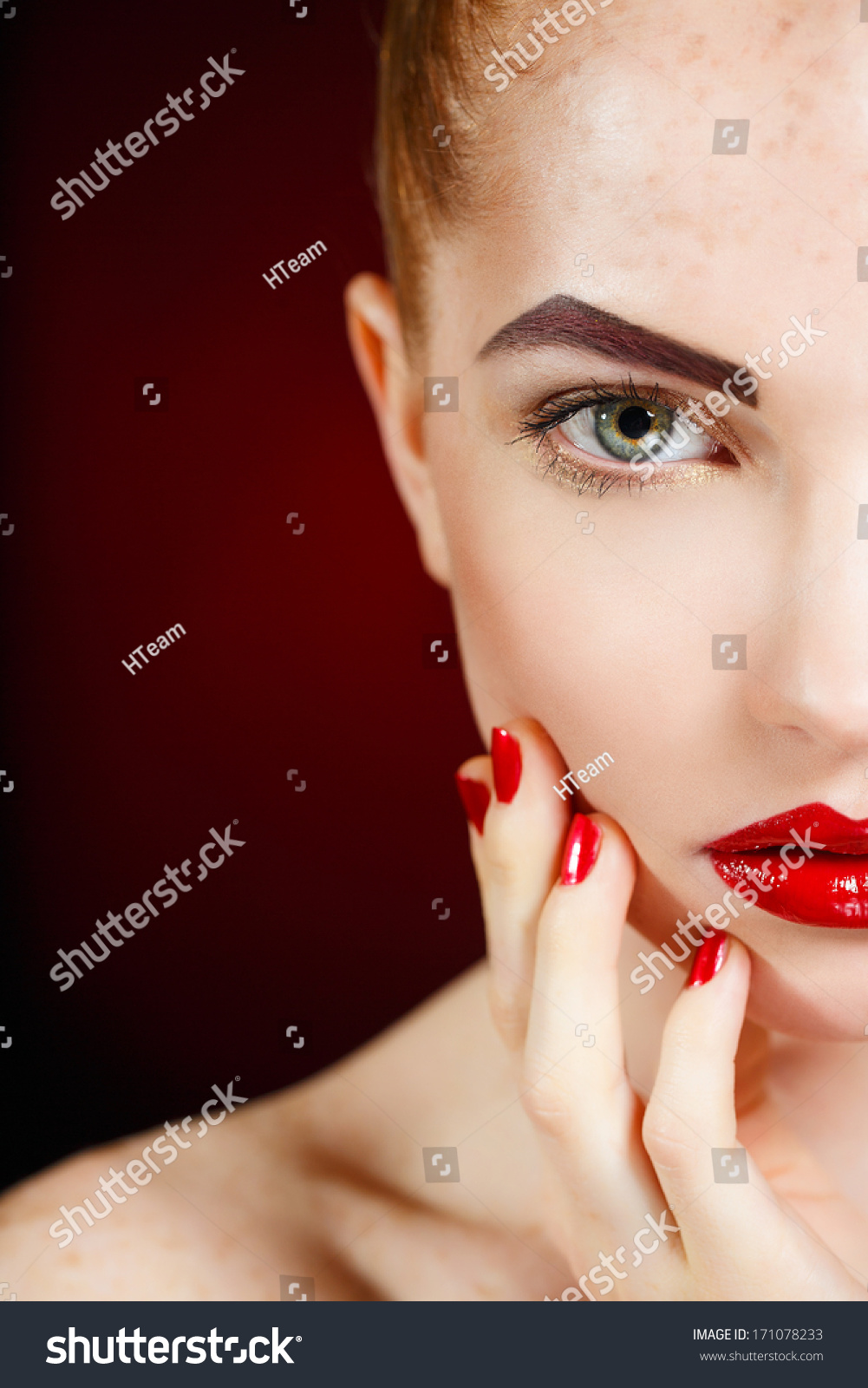 High Fashion Lookglamour Fashion Portrait Beautiful 스톡 사진 171078233 Shutterstock 0797