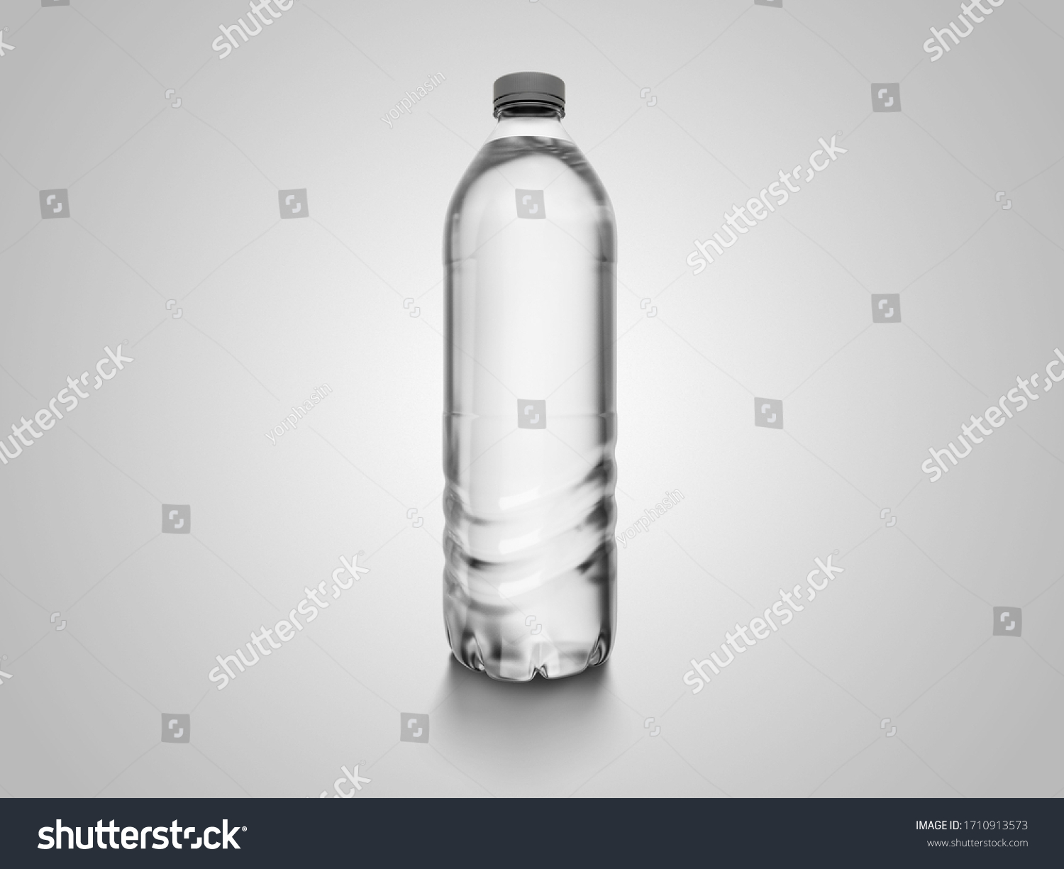 Water Bottle Mockup 3d Rendering Design Stock Illustration 1710913573 ...