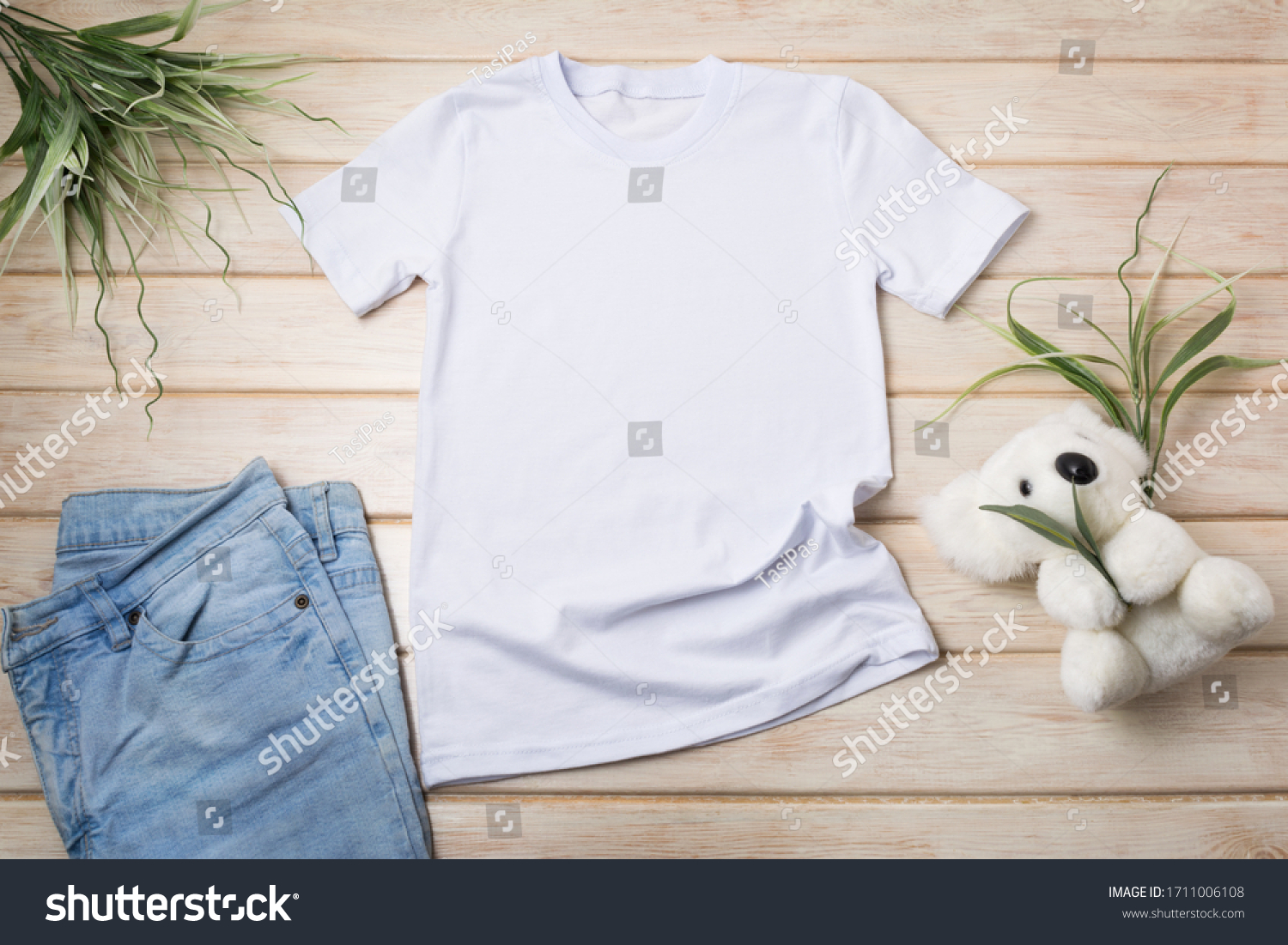 White Kids Cotton Tshirt Mockup Koala Stock Photo 1711006108 | Shutterstock