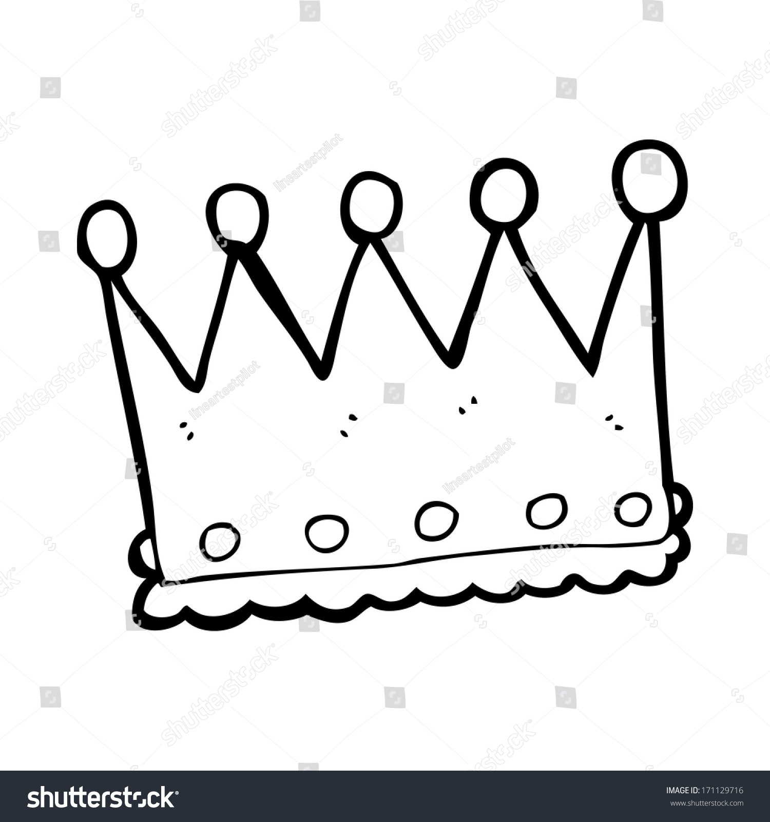 Cartoon Crown Stock Vector (Royalty Free) 171129716 | Shutterstock