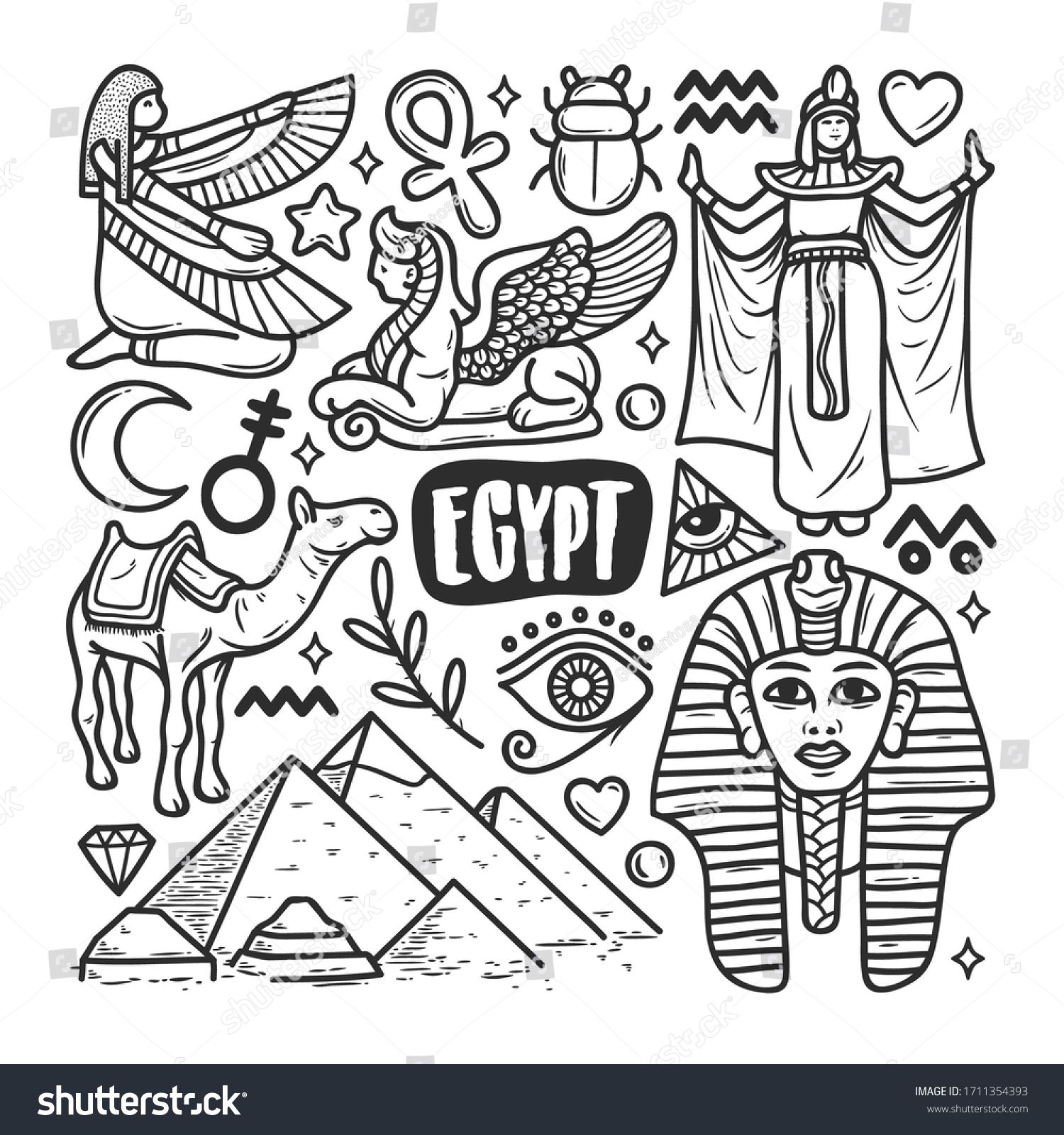Раскраски метаморфозы Египет