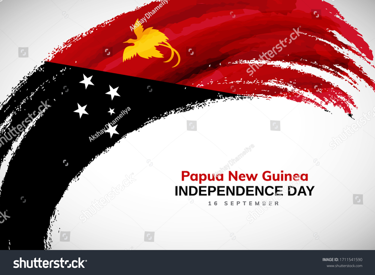 Happy Independence Day Papua New Guinea Stock Vector (Royalty Free ...