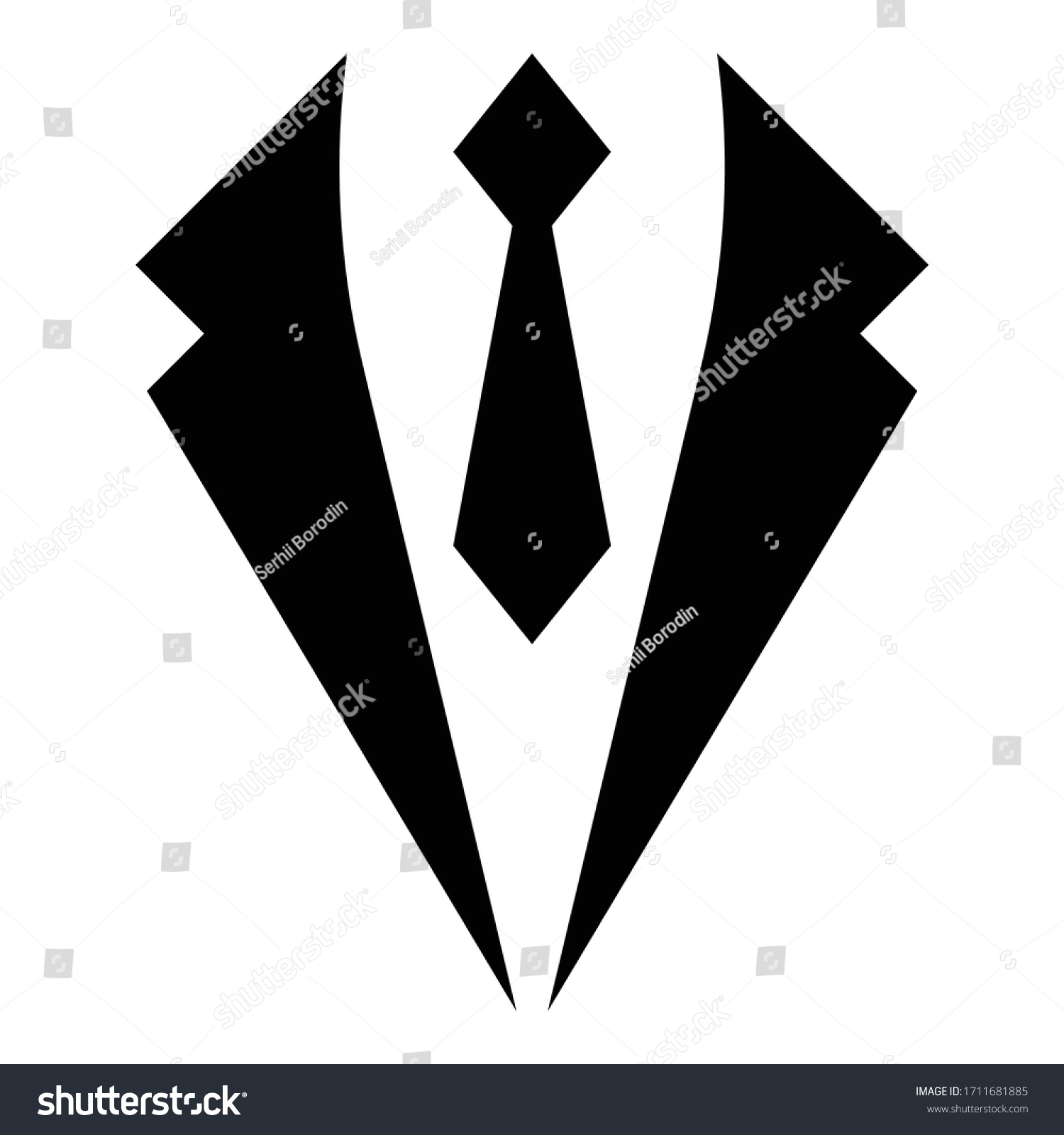 Business Concept Jacket Tie Cravat Suit Stock Vector (Royalty Free ...