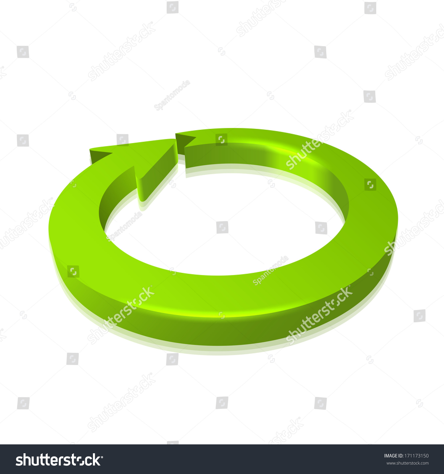 Circular Arrow 3d Stock Vector (Royalty Free) 171173150 | Shutterstock