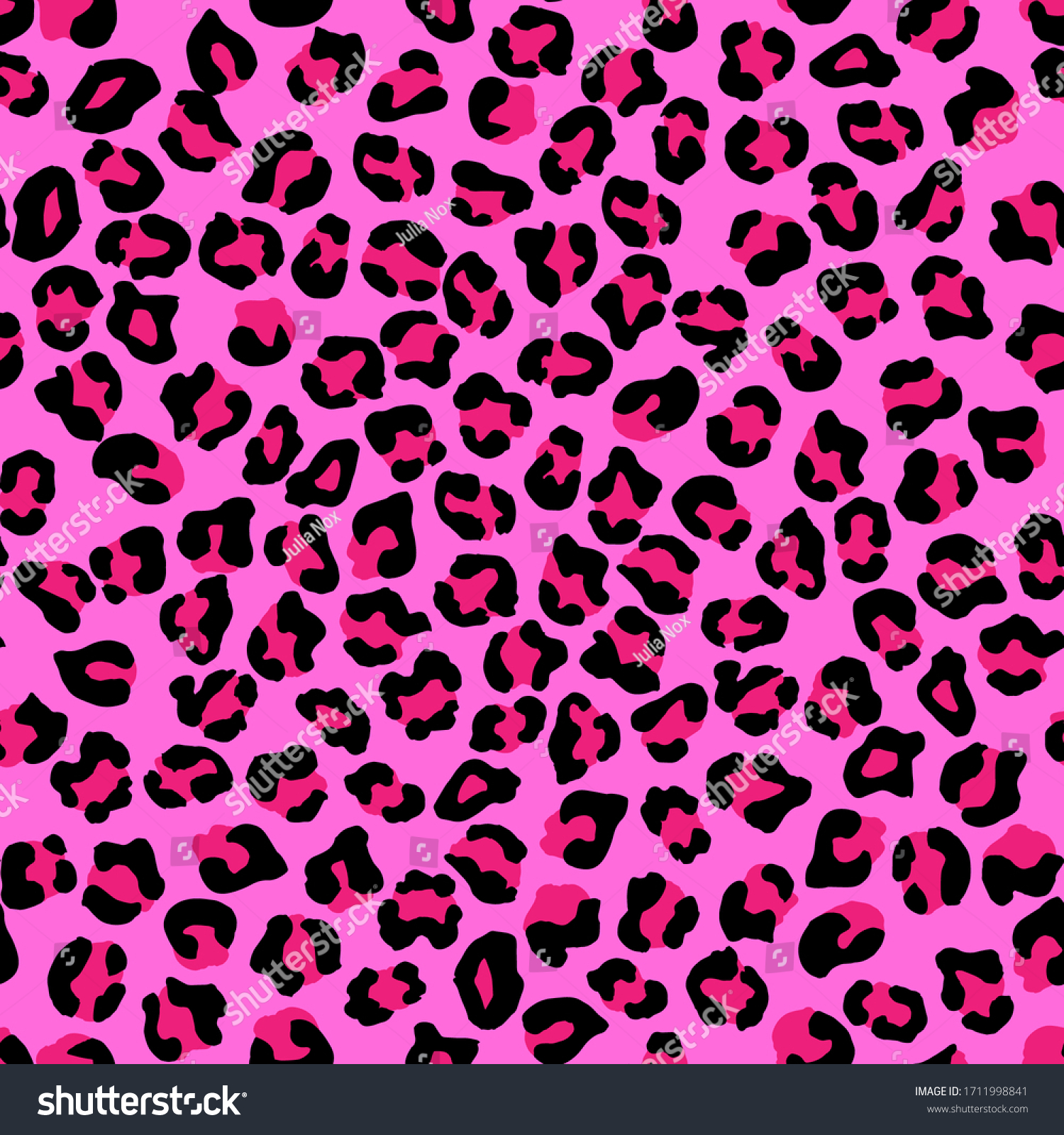 Leopard Seamless Pattern Vector Animal Print Stock Vector (Royalty Free ...