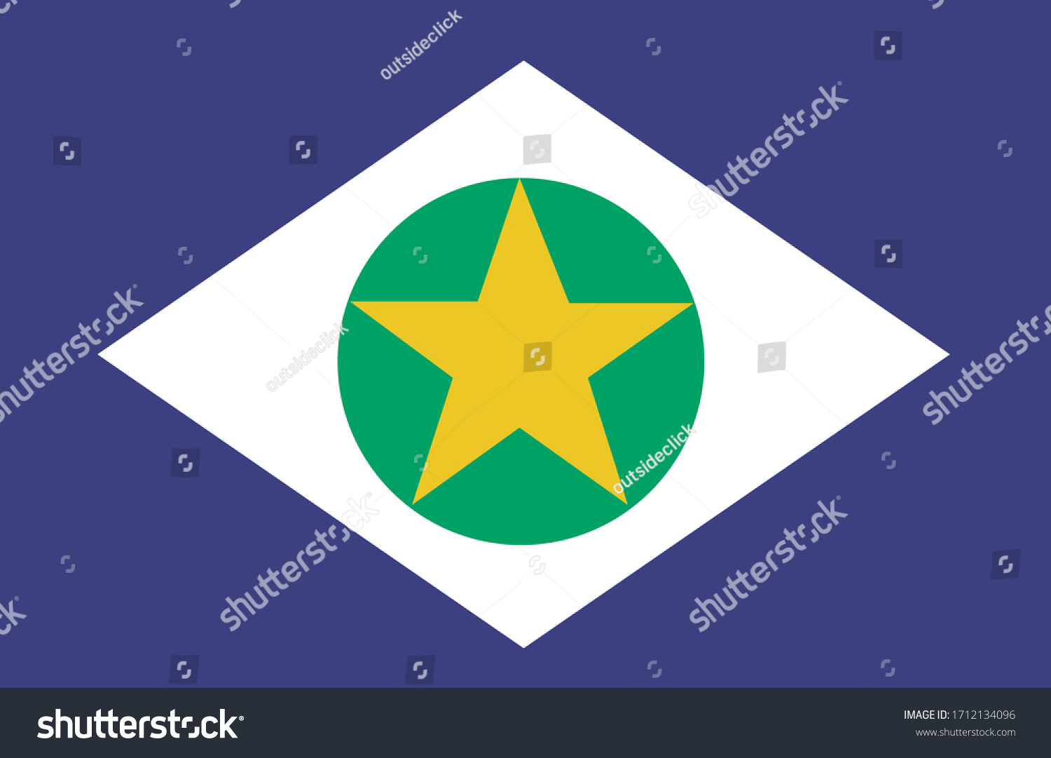 Bandeira Oficial Do Mato Grosso Mt Stock Vector (Royalty Free ...