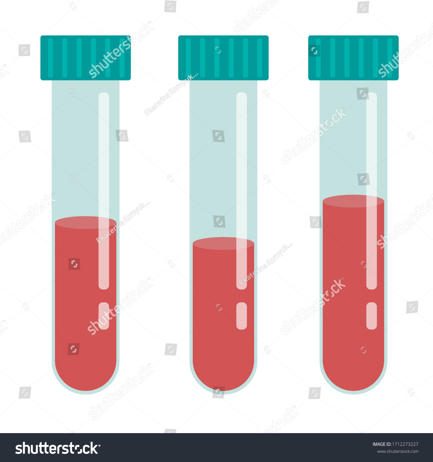 Tubes Blood Sample Medical Clipart Concept Stock Vector (Royalty Free ...