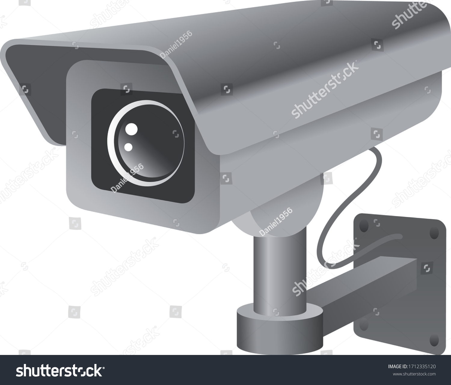 2d Surveillance Camera Vector Image Stock Vector (Royalty Free ...