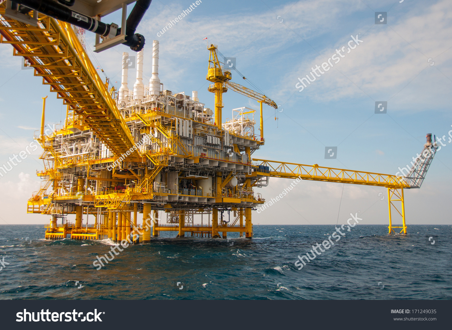 Oil Gas Platform Gulf Sea World Stock Photo 171249035 | Shutterstock