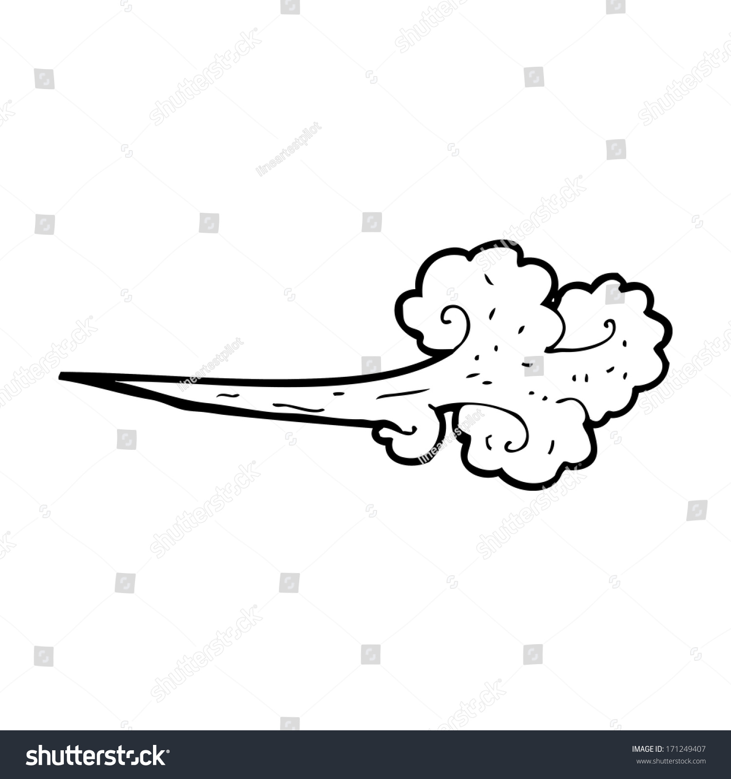 Cartoon Gust Wind Stock Vector (Royalty Free) 171249407 | Shutterstock