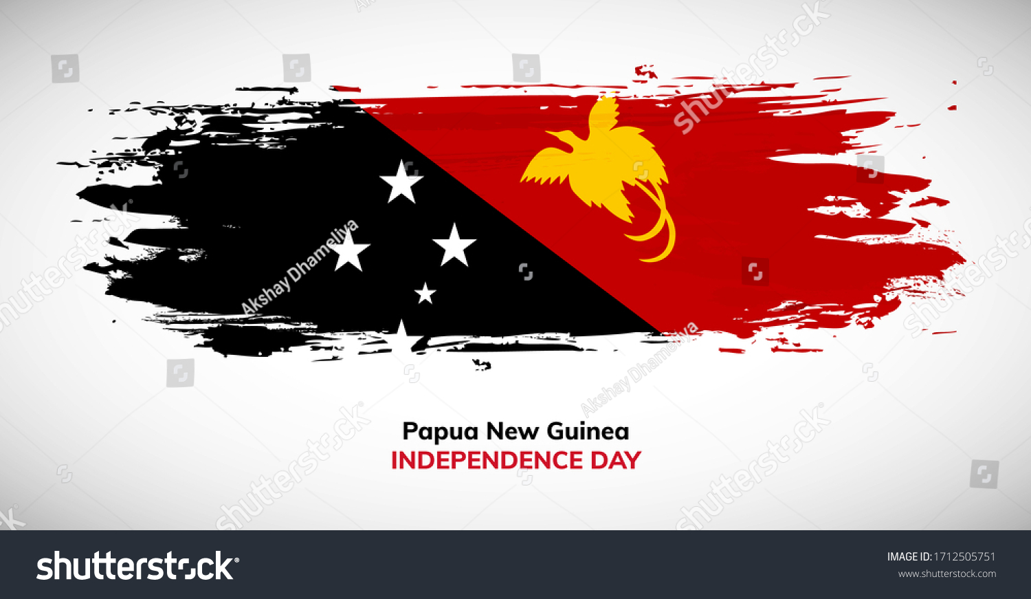 Happy Independence Day Papua New Guinea Stock Vector (Royalty Free ...