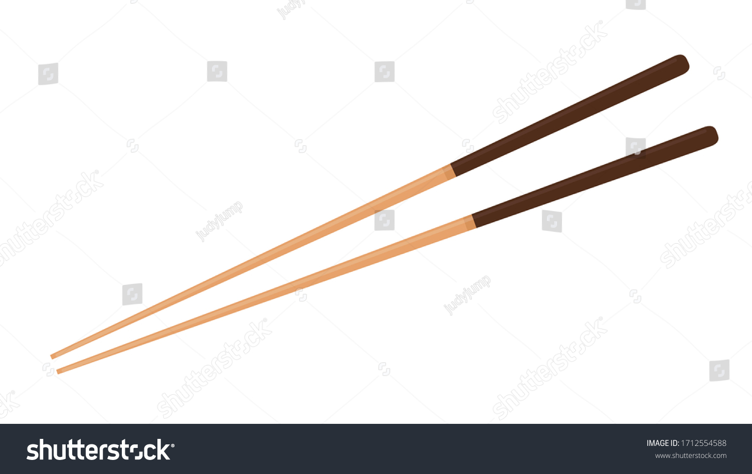 Chopsticks Vector Chopsticks White Background Wallpaper Stock Vector