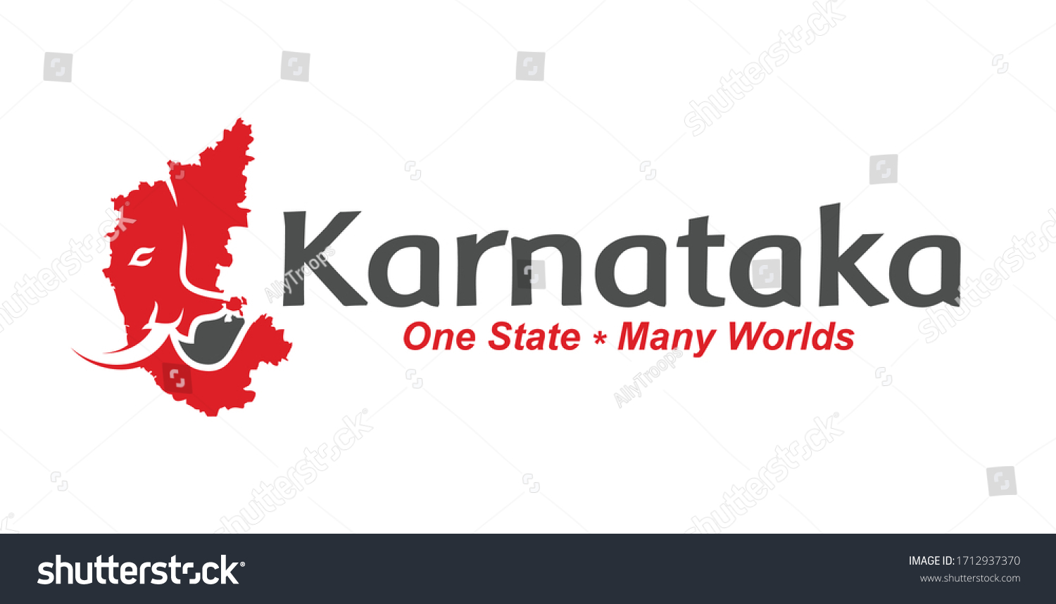 Tourism Logo Initiative Karnataka City India Stock Vector (Royalty Free ...