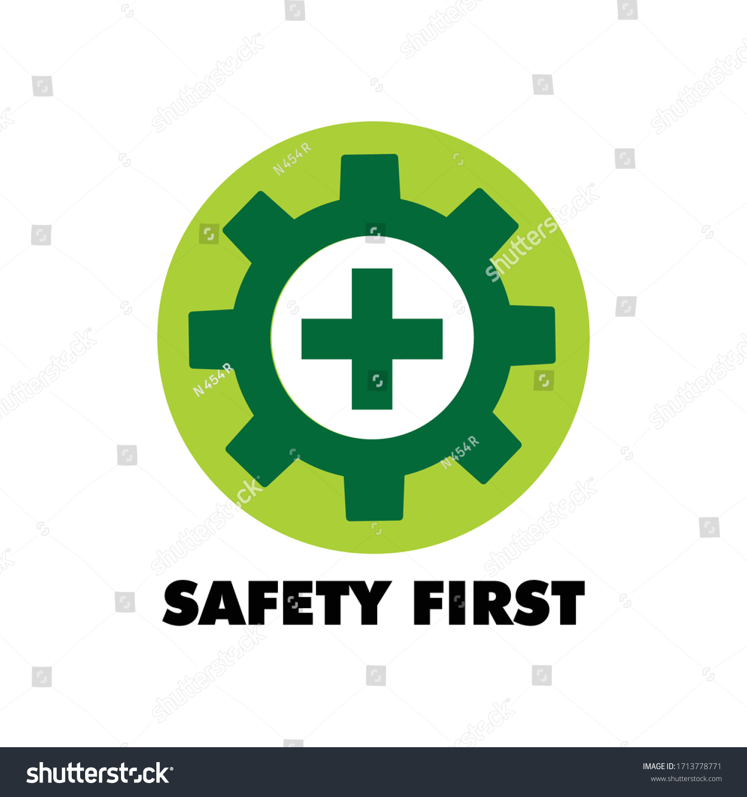 Safety First Sign Symbol Logo Vector Stock Vector (Royalty Free ...