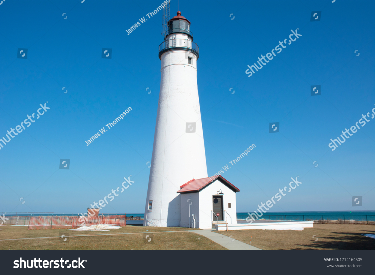 Port Huron Lighthouse Located On Banks Stock Photo 1714164505 ...