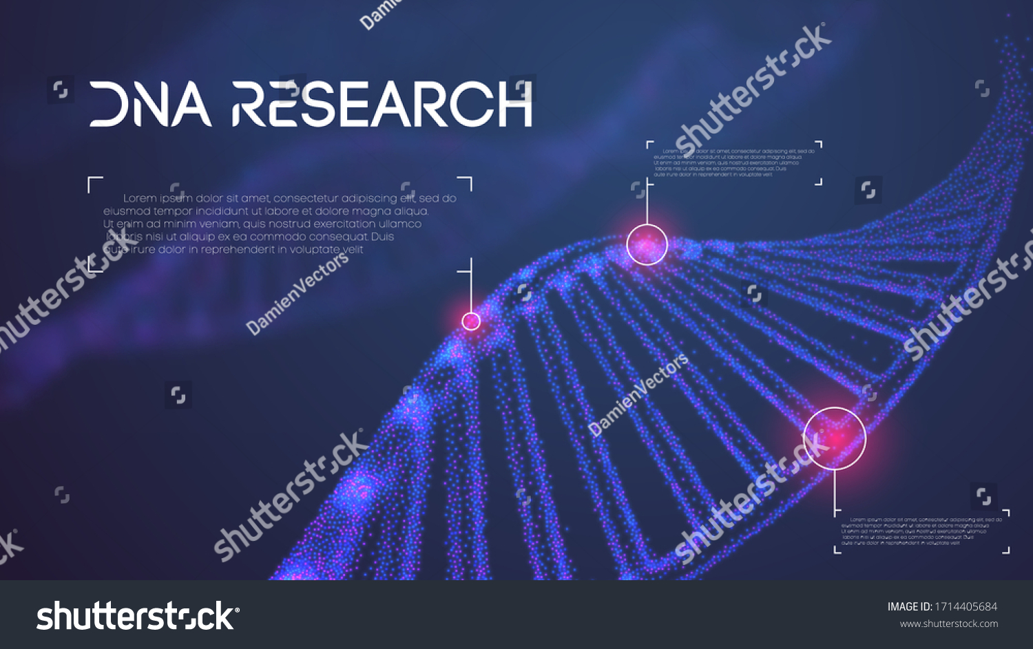 Genome Dna Vector Illustration Dna Structure Stock Vector (Royalty Free ...