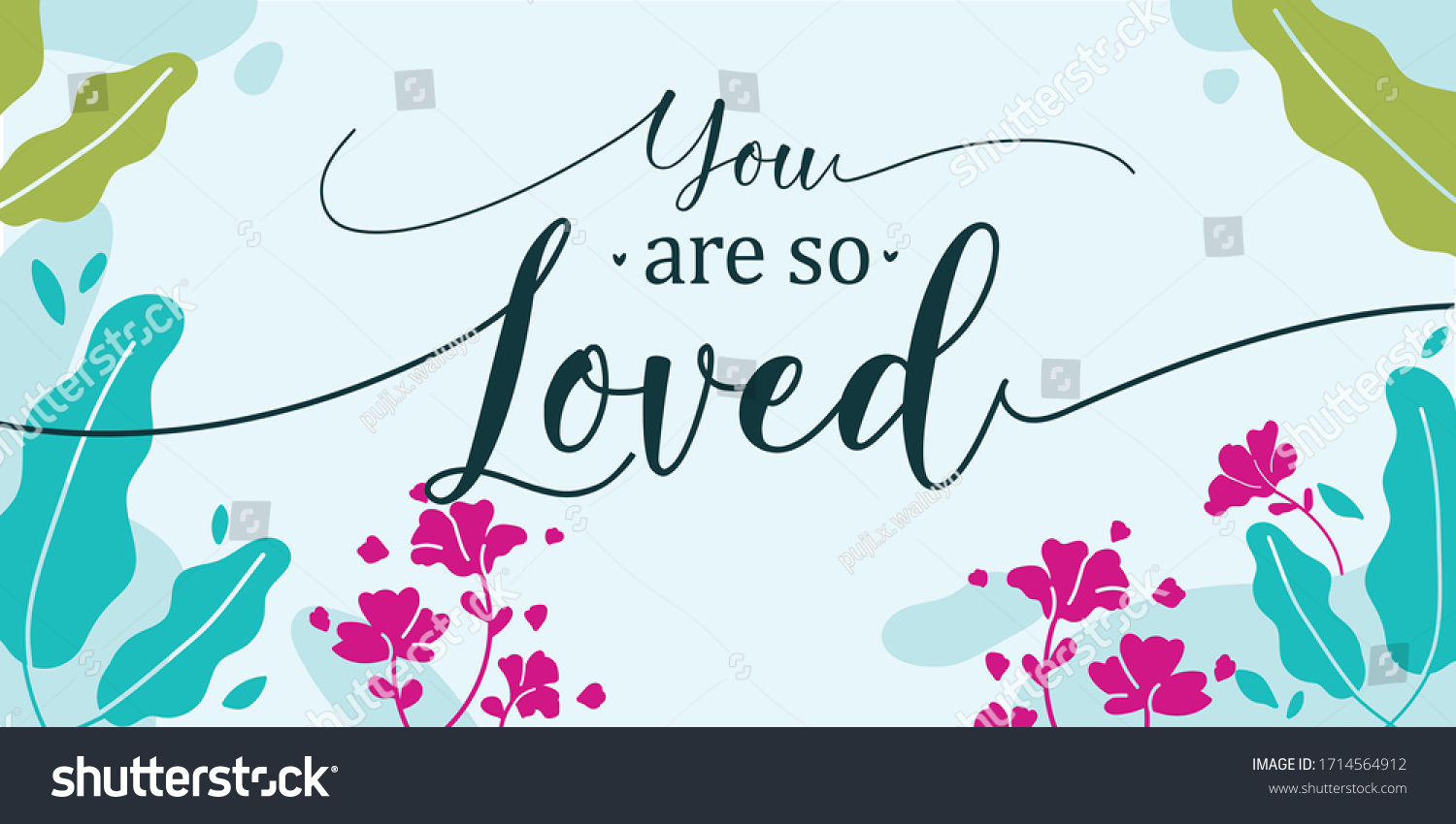 Love Quotes You Loved Vector Wall Stock Vector (Royalty Free ...