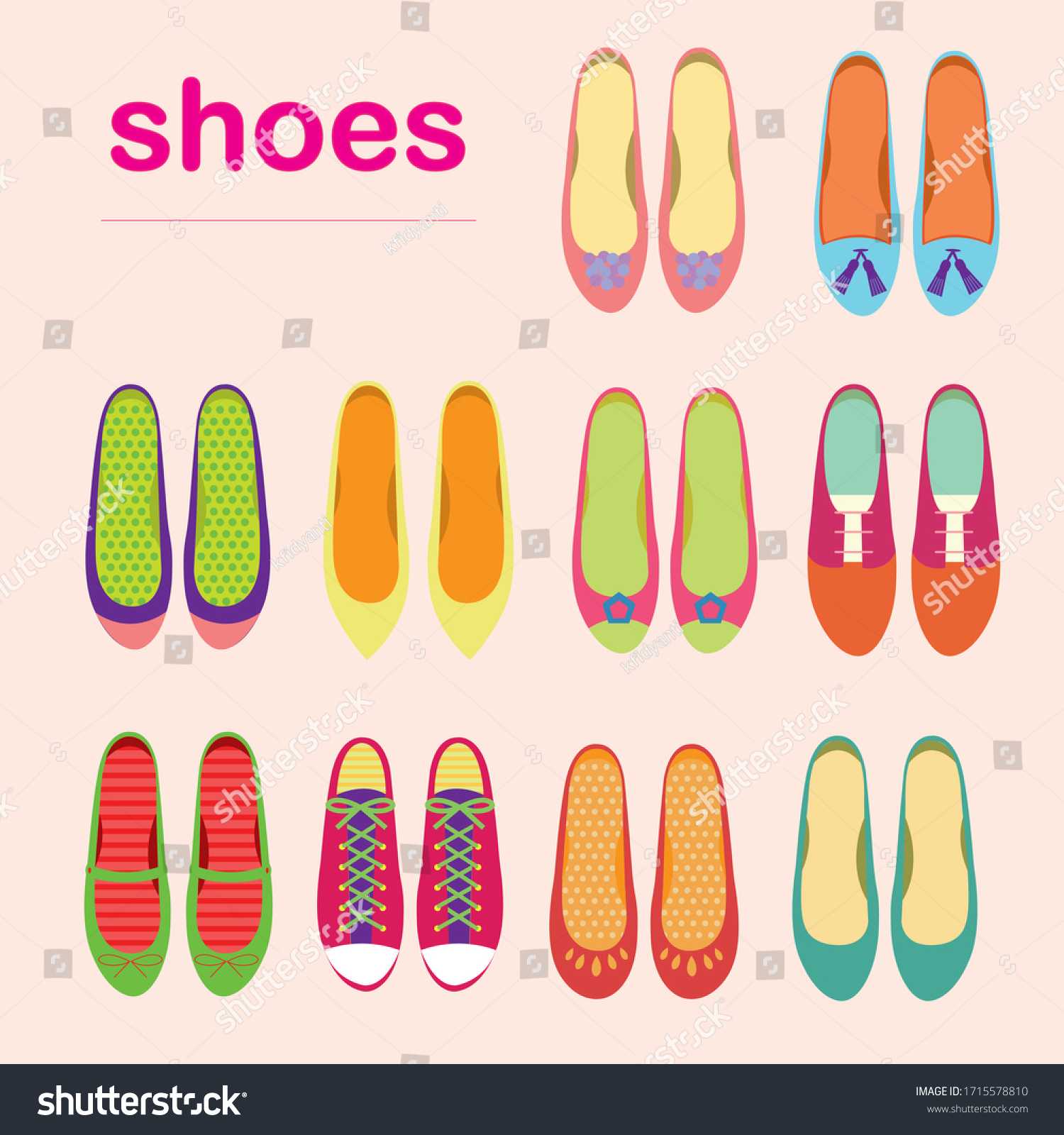 flats shoes clipart