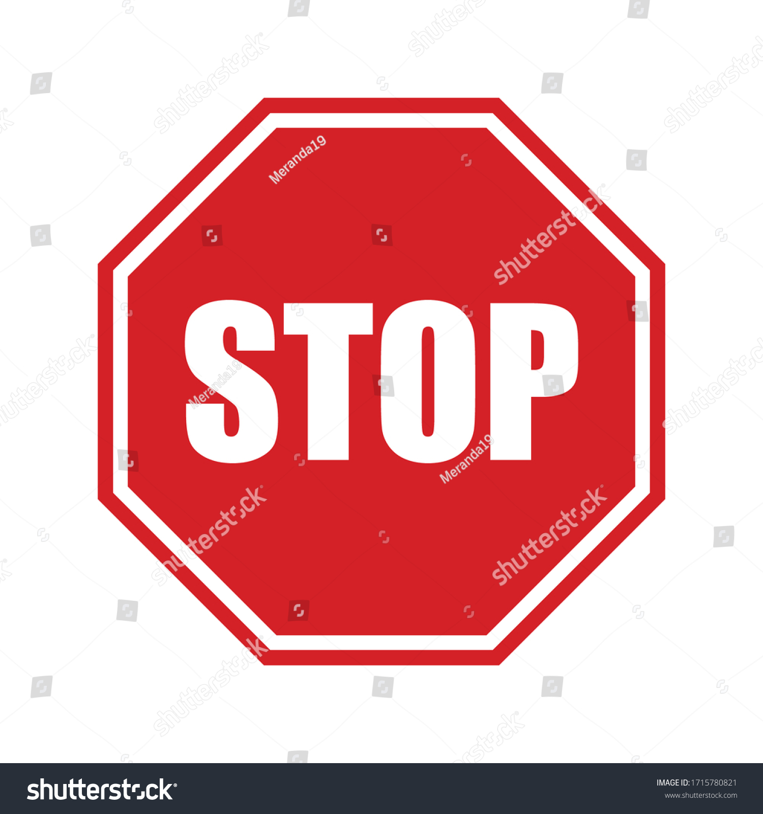 Stop Sign Vector Stock Illustration Stock Vector (Royalty Free ...