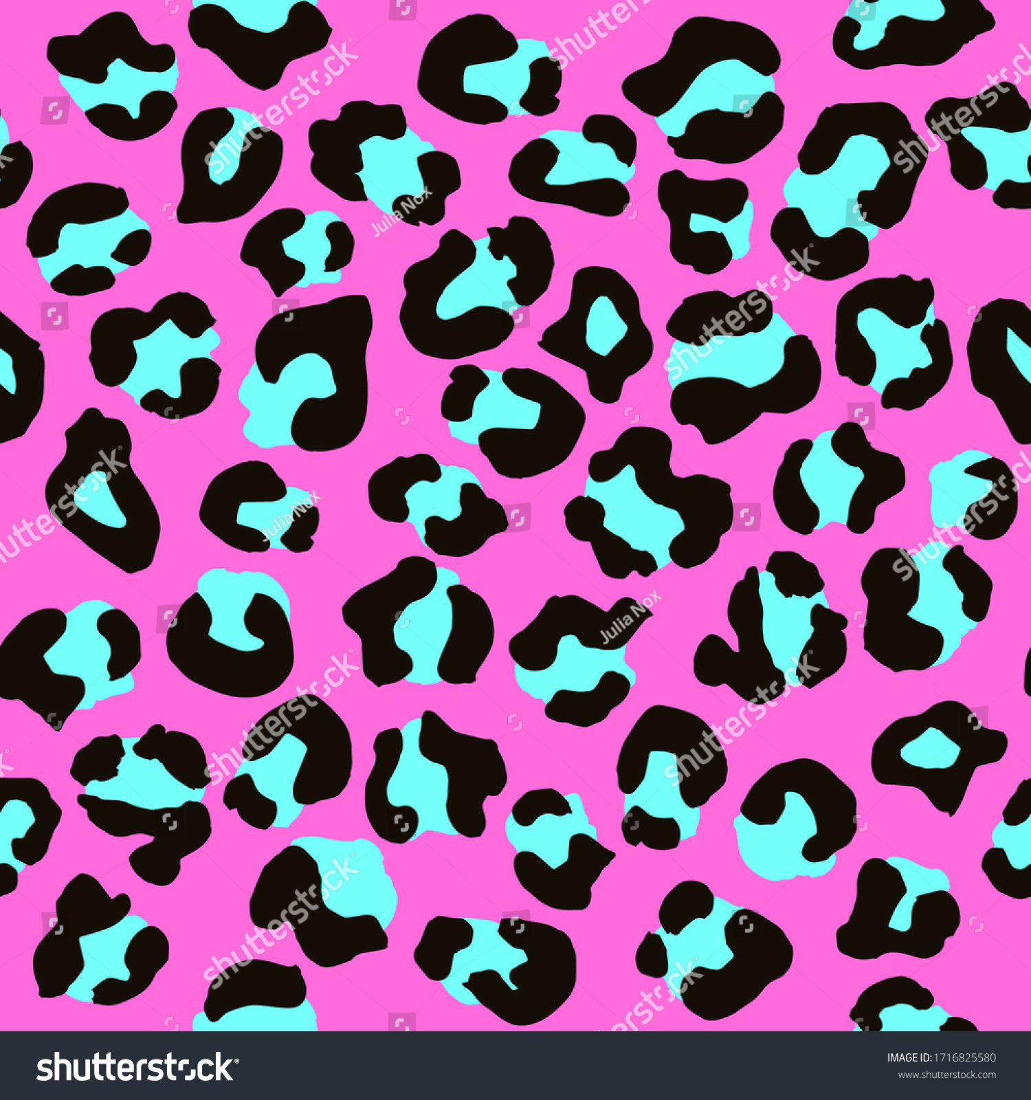 Leopard Seamless Pattern Vector Animal Print Stock Vector (Royalty Free ...