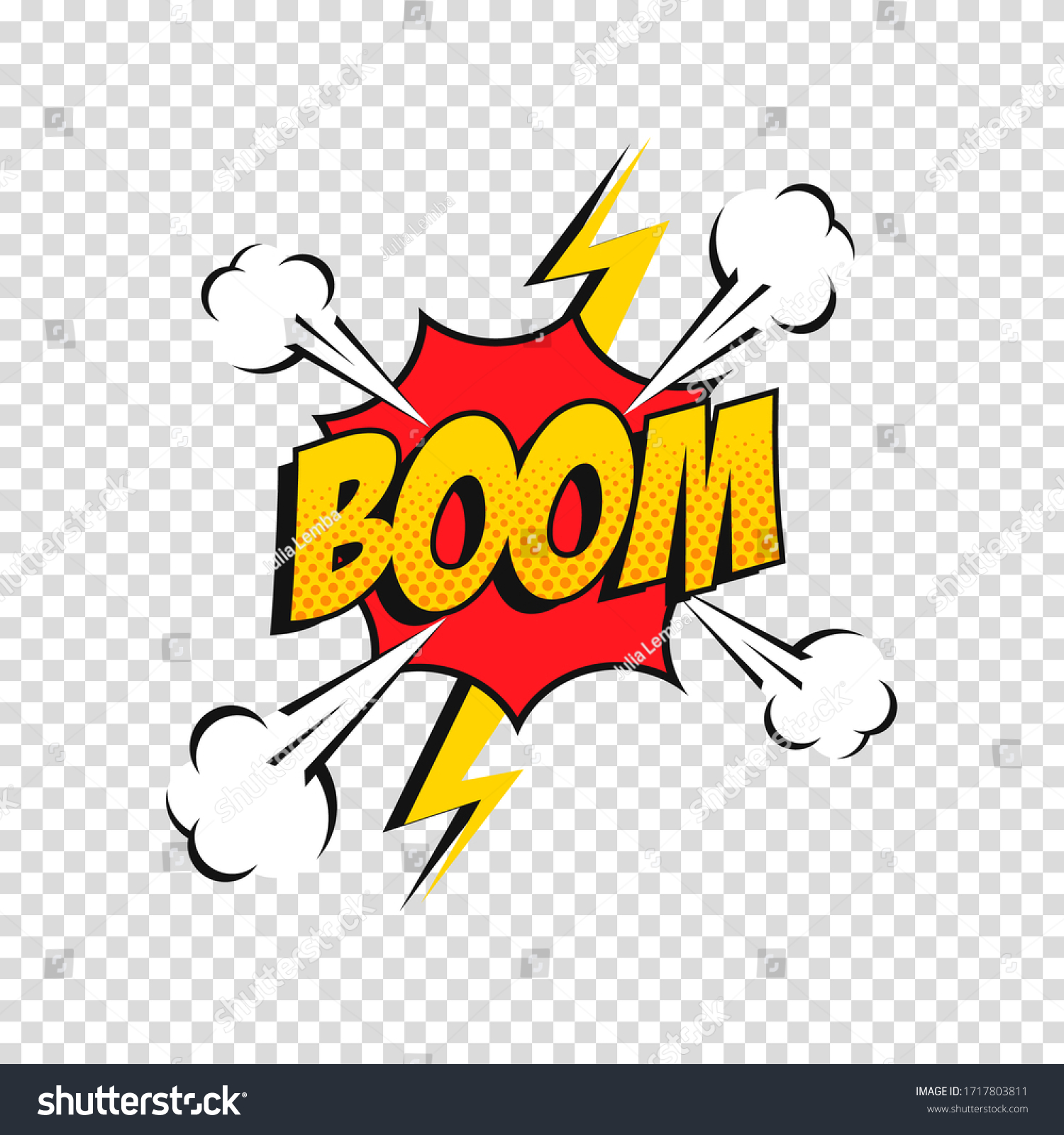 Vector Comic Sound Effect Cartoon Speech Stock Vector (Royalty Free ...