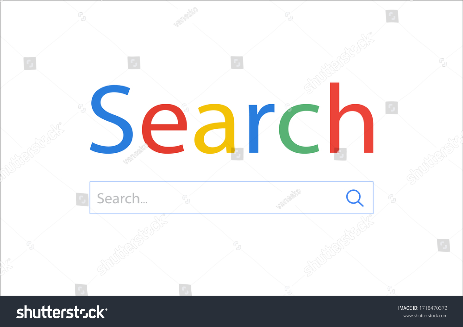 Browser Window On White Background Internet Stock Vector (Royalty Free