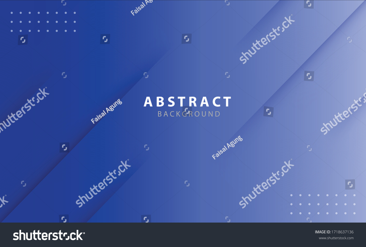 Blue Abstract Background Template Design Stock Vector (Royalty Free