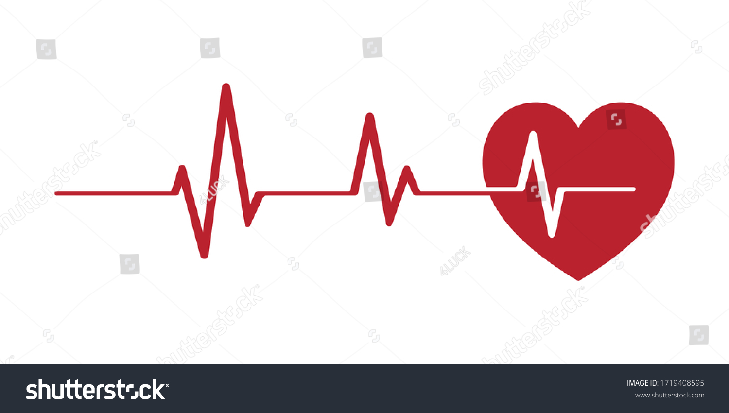 Heartbeat Pulse Line Vector Image Stock Vector (Royalty Free ...