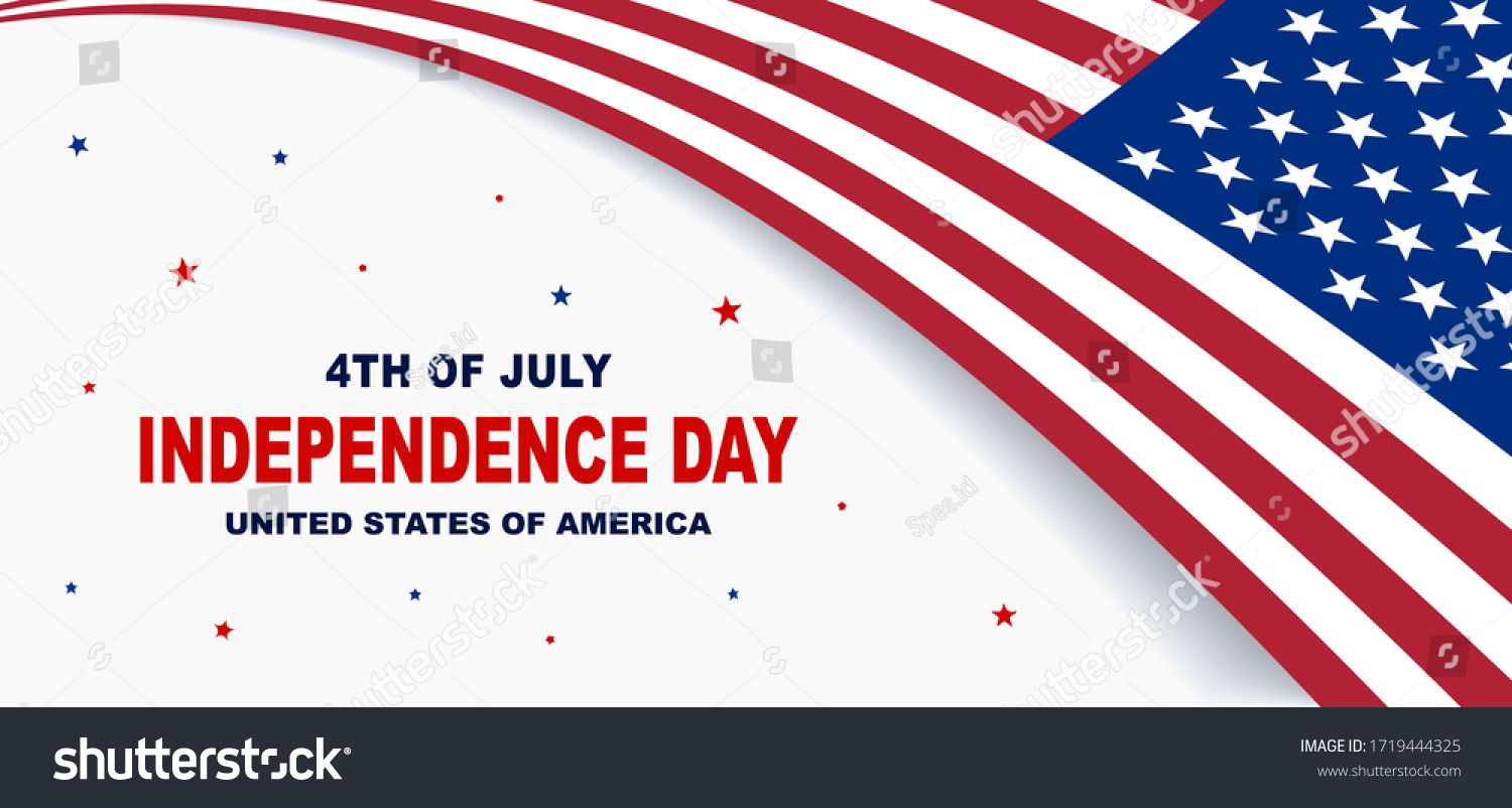 Happy Independence Day United States America Stock Vector (Royalty Free ...