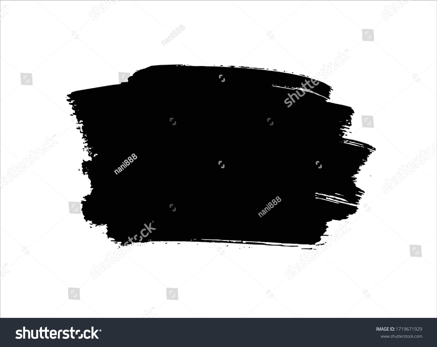 Art Black Ink Abstract Brush Stroke Stock Vector (Royalty Free ...