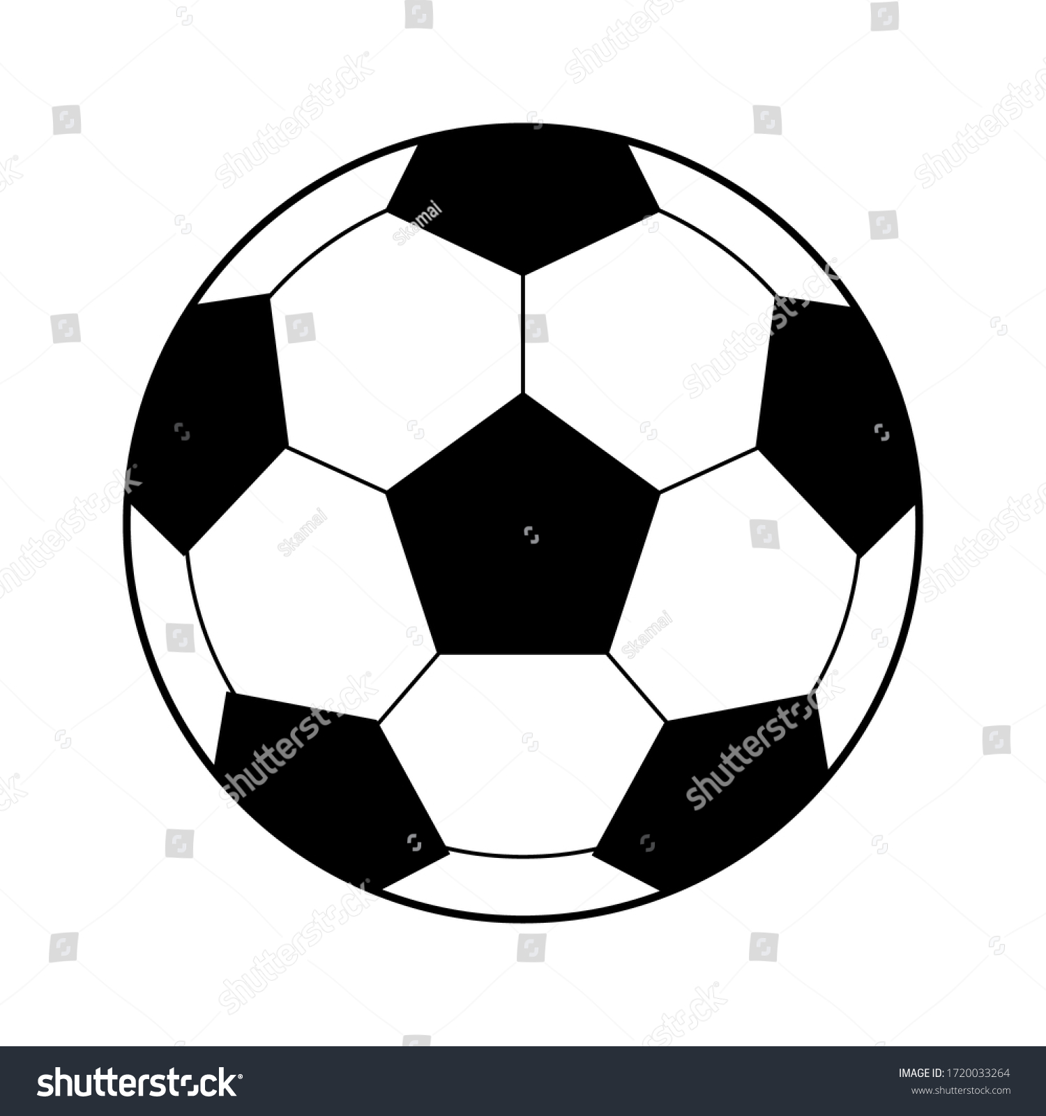 Soccer Ball Isolated On White Background Stock Vector (Royalty Free ...