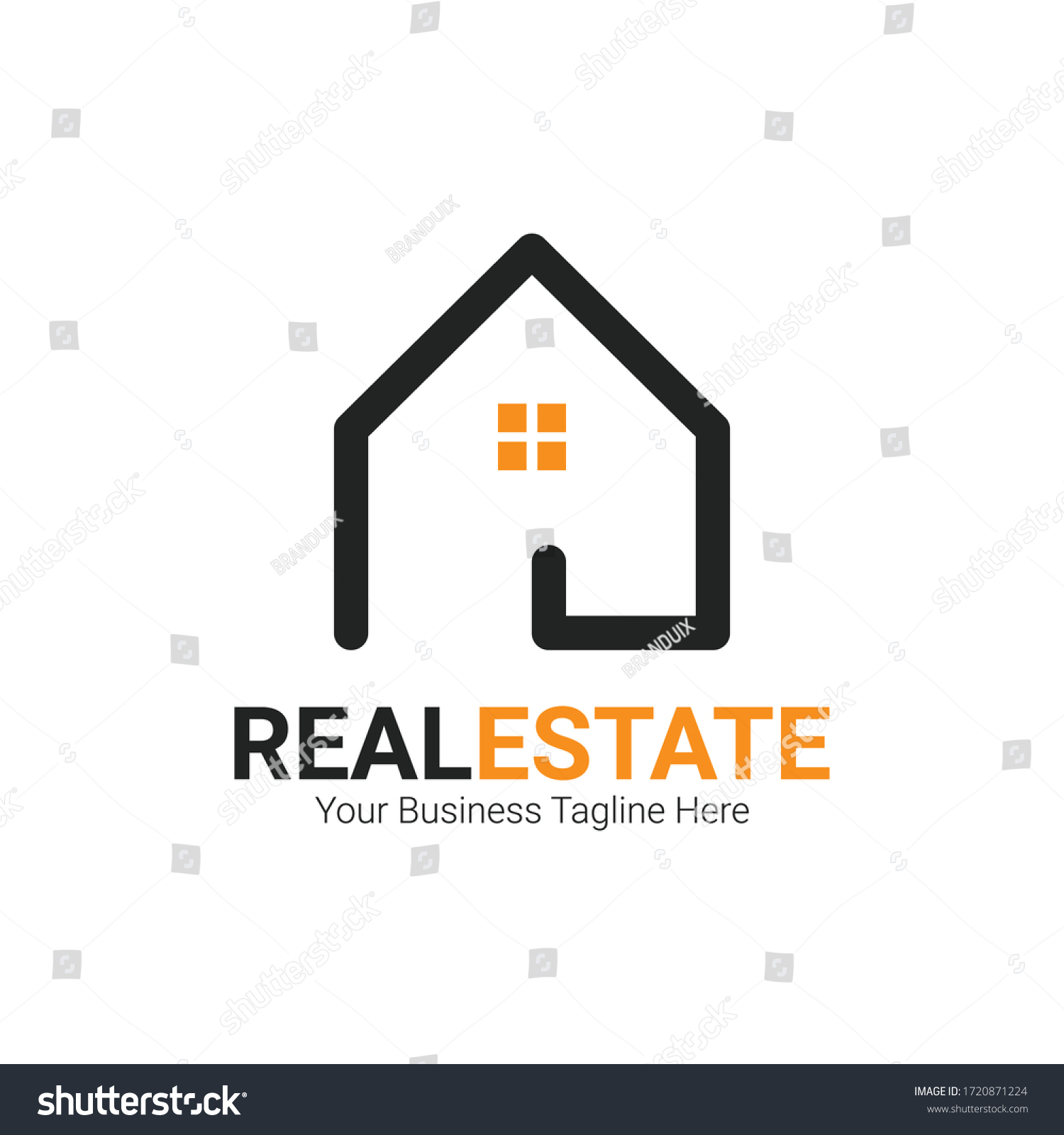 Real Estate Logo Construction Architecture Building Stock Vector ...