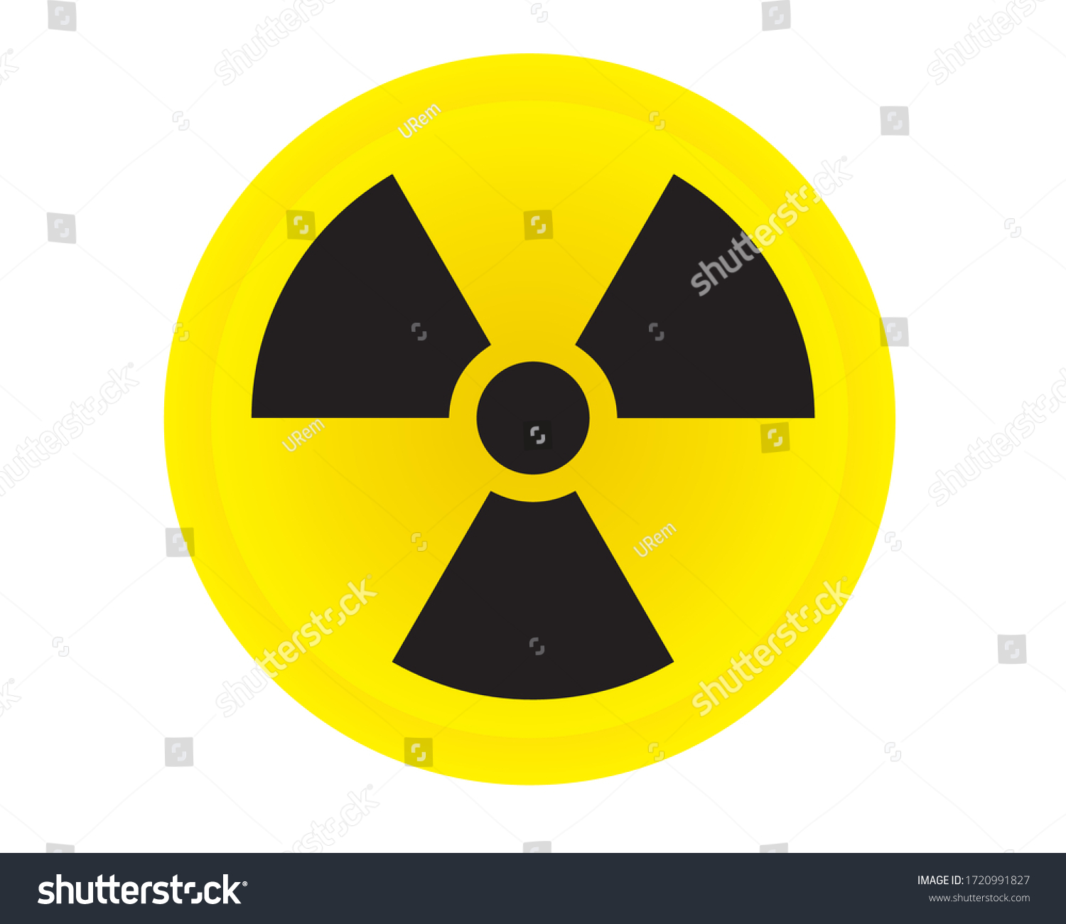 Ionizing Radiation Symbol Attention Hazard Warning Stock Vector ...