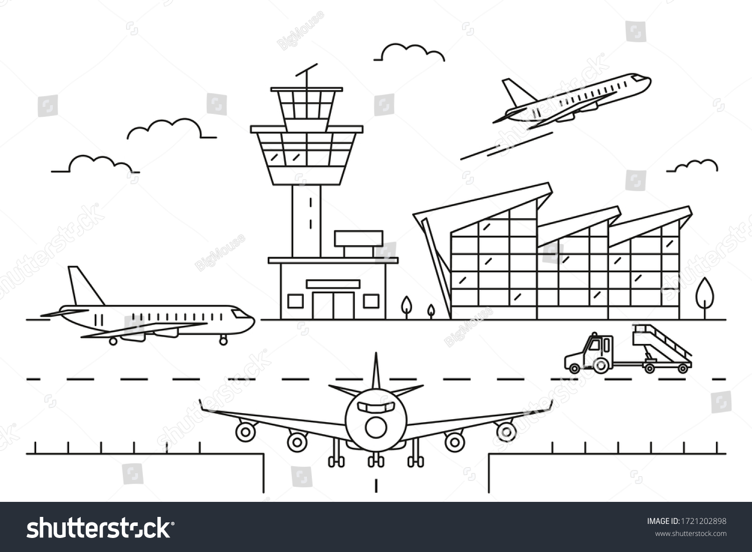 Аэропорт рисунок
