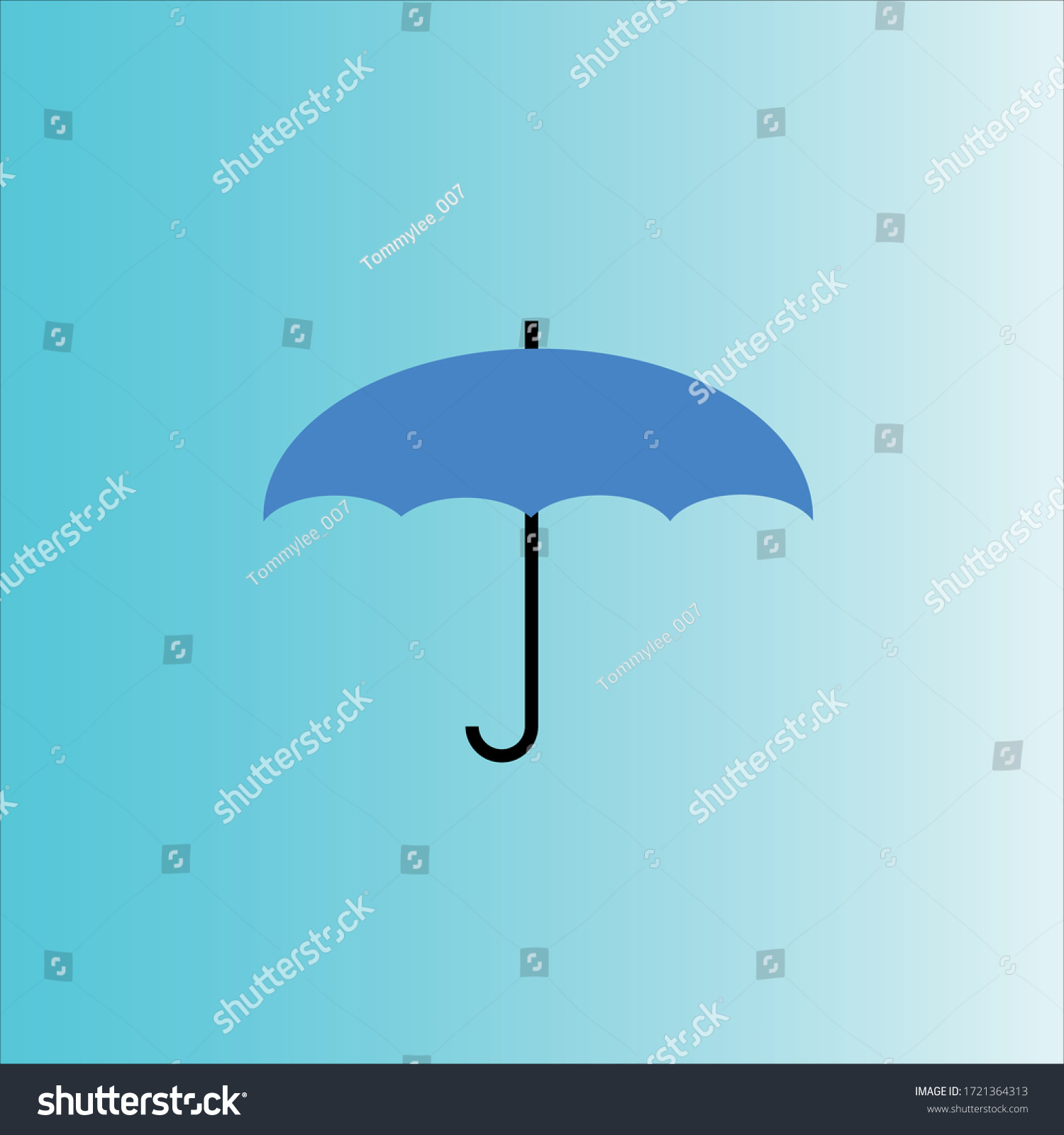 Umbrella Protection Rain Made Vector Stock Vector (Royalty Free ...