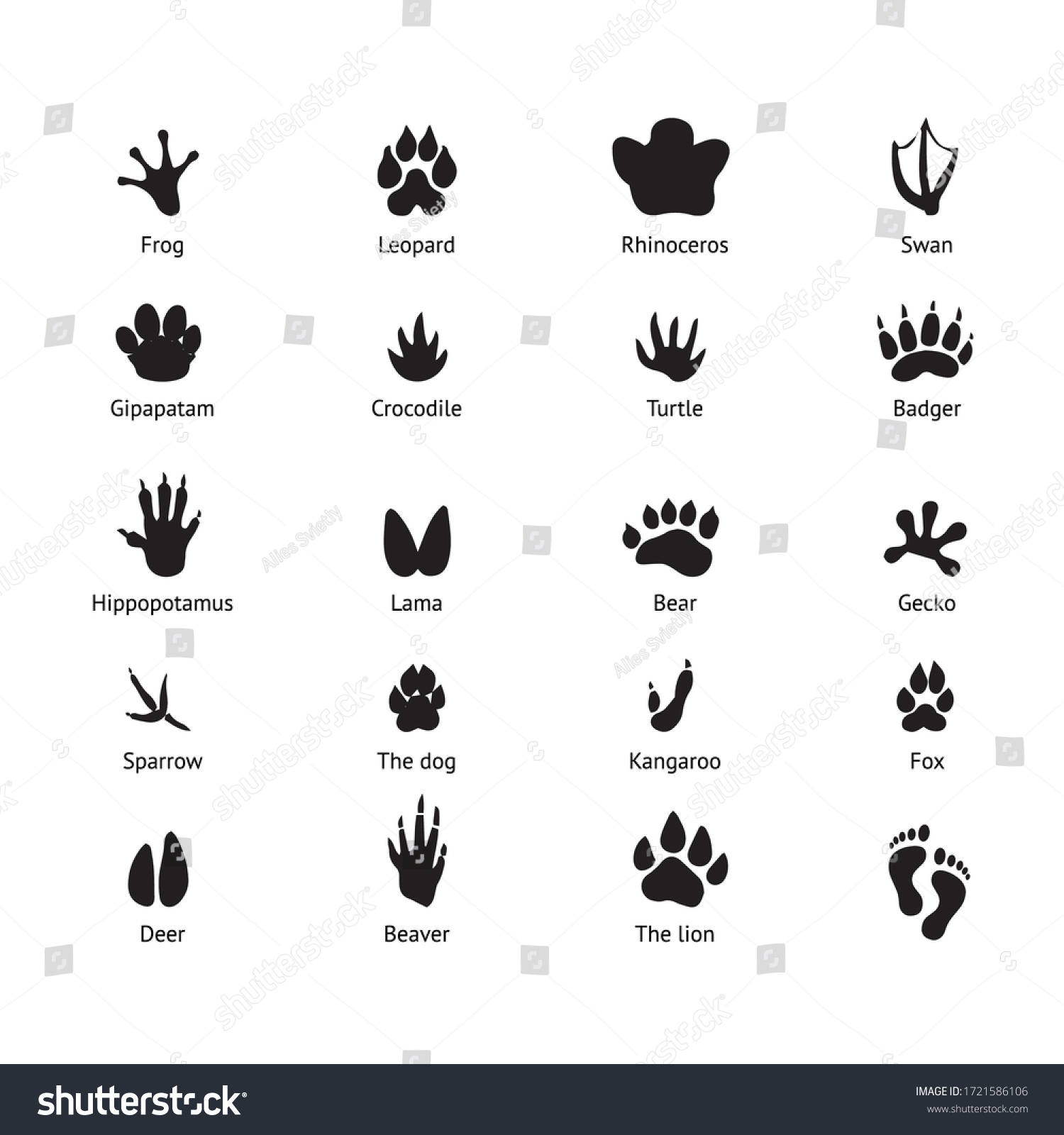 Animals Idea Logo Design Stock Vector (Royalty Free) 1721586106 ...